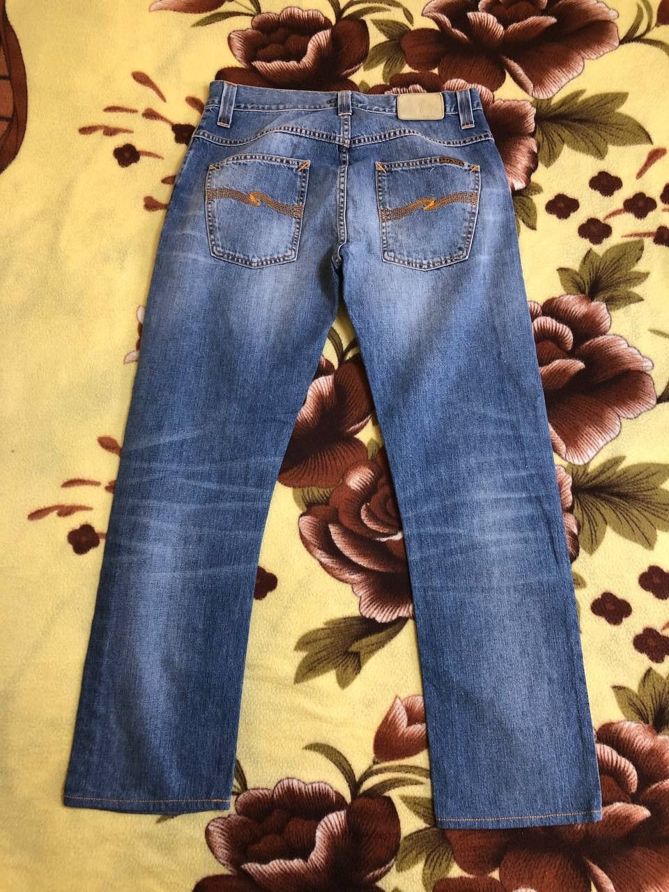 Nudie Jeans Nudie Jeans Men's Distressed Button Fly Dark Den Size US 31 - 1 Thumbnail