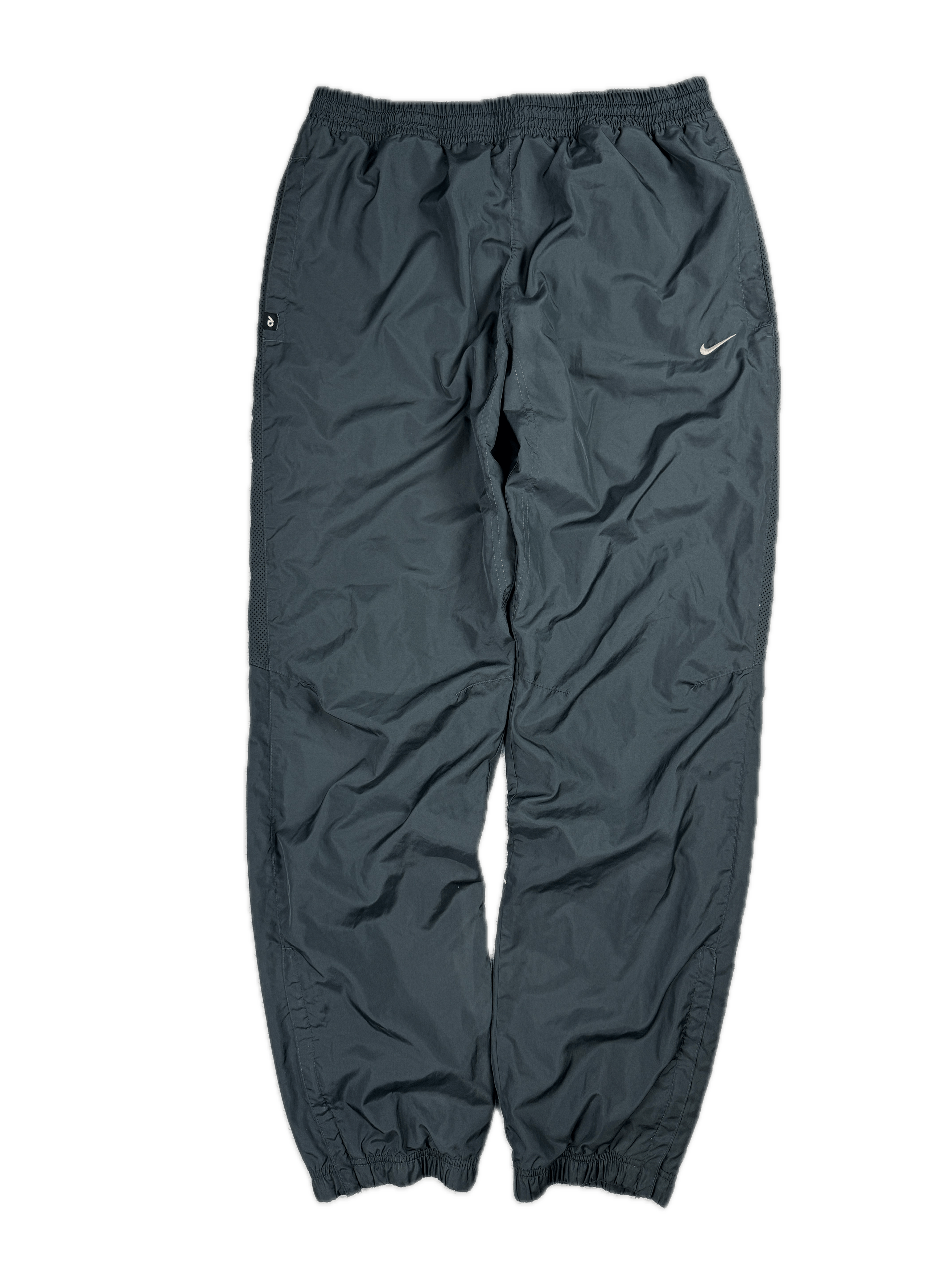 Nike × Vintage Nike Vintage Track Pants Nylon Parachute Windbreaker Grey Size US 32 / EU 48 - 1 Thumbnail