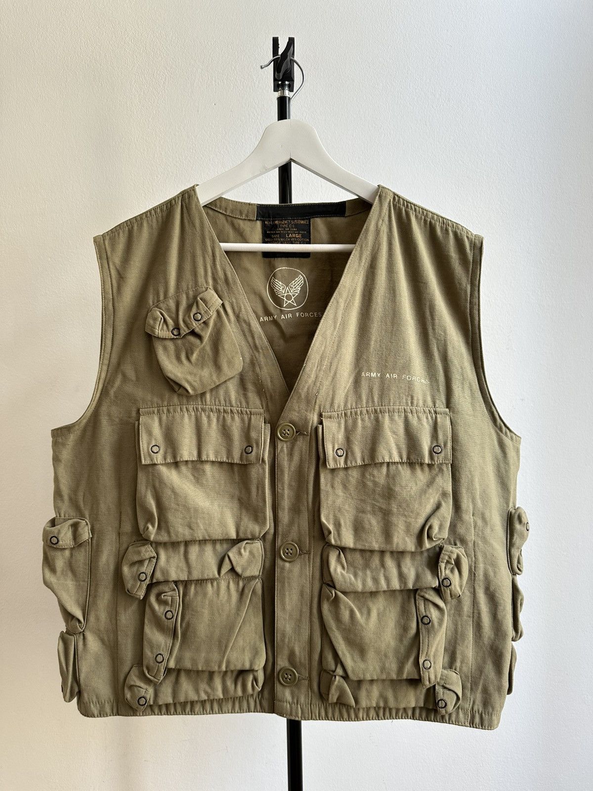 Vintage Army Ti-Tec Army Military Polo Ralph Style Multi Pocket Vest Size US M / EU 48-50 / 2 - 6 Thumbnail