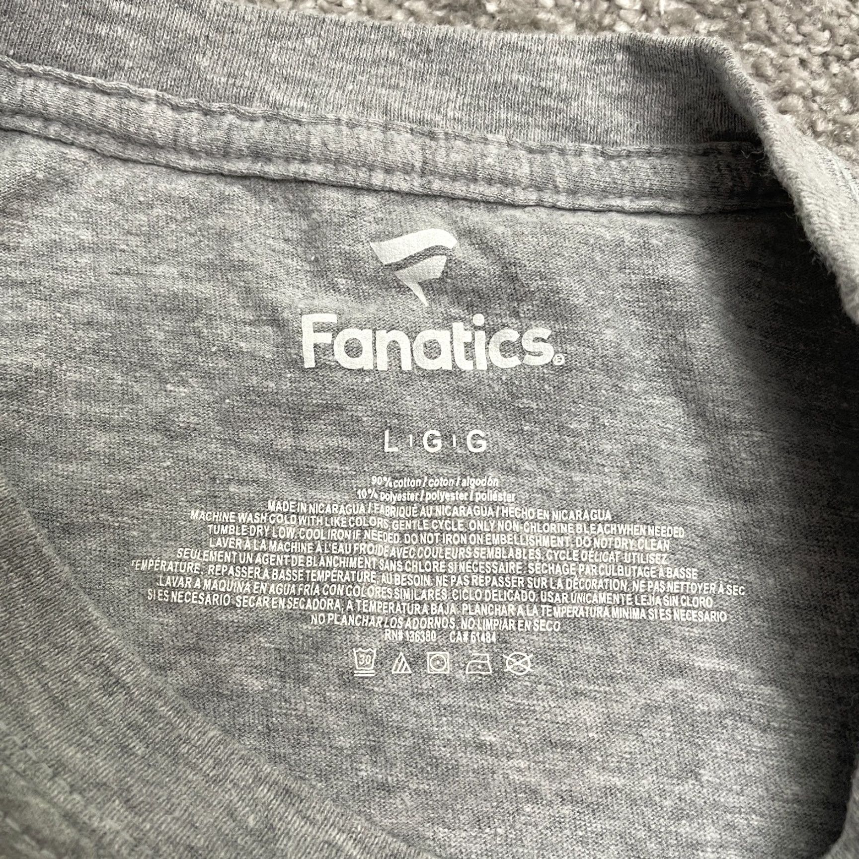 Vintage Fanatics Raider Nation Graphic T-Shirt Men L Gray Crew Neck Short Sleeve Tee Size US L / EU 52-54 / 3 - 4 Thumbnail