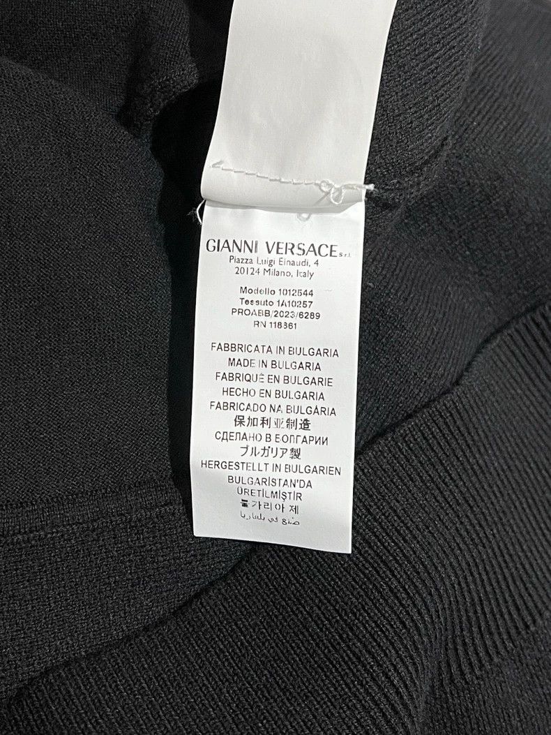 Versace Versace Printed panelled stand-up collar knit jacket Size US M / EU 48-50 / 2 - 8 Thumbnail