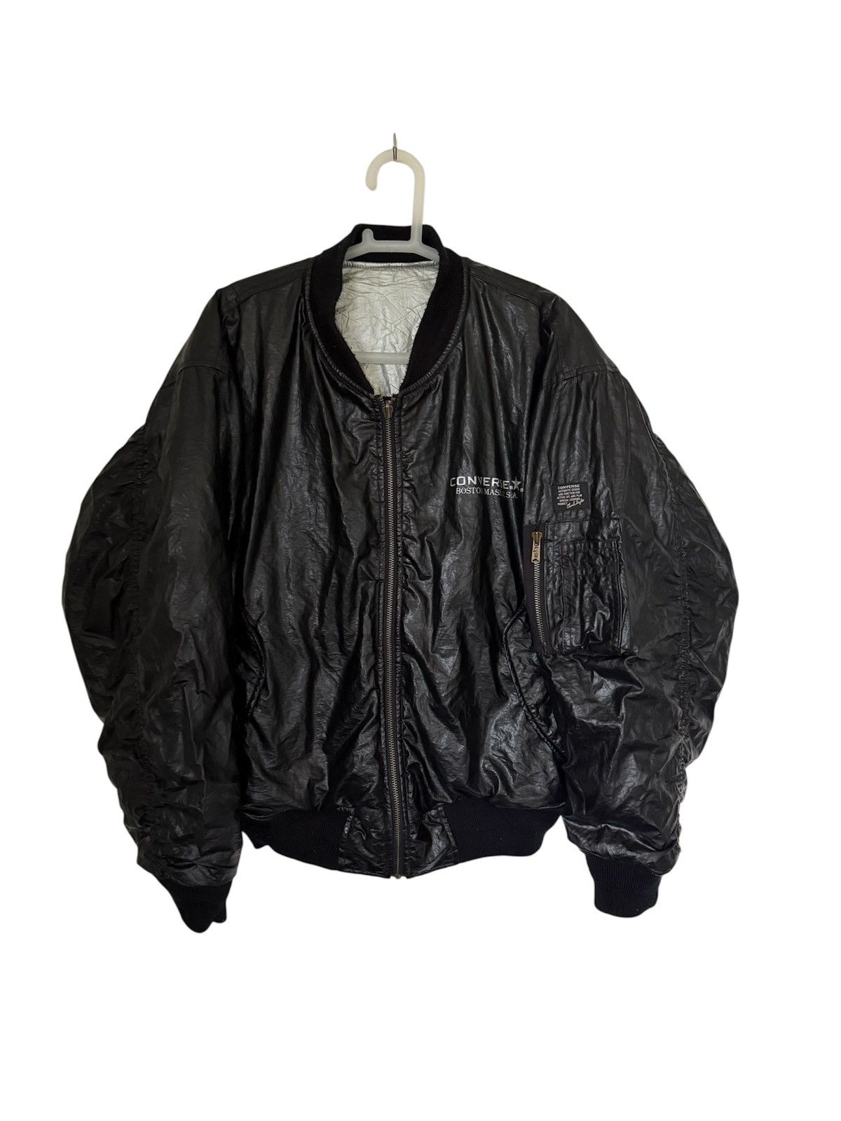 Converse CONVERSE ALL STAR REVERSIBLE BOMBER JACKET STYLE BLACK GRAY Size US M / EU 48-50 / 2 - 5 Thumbnail