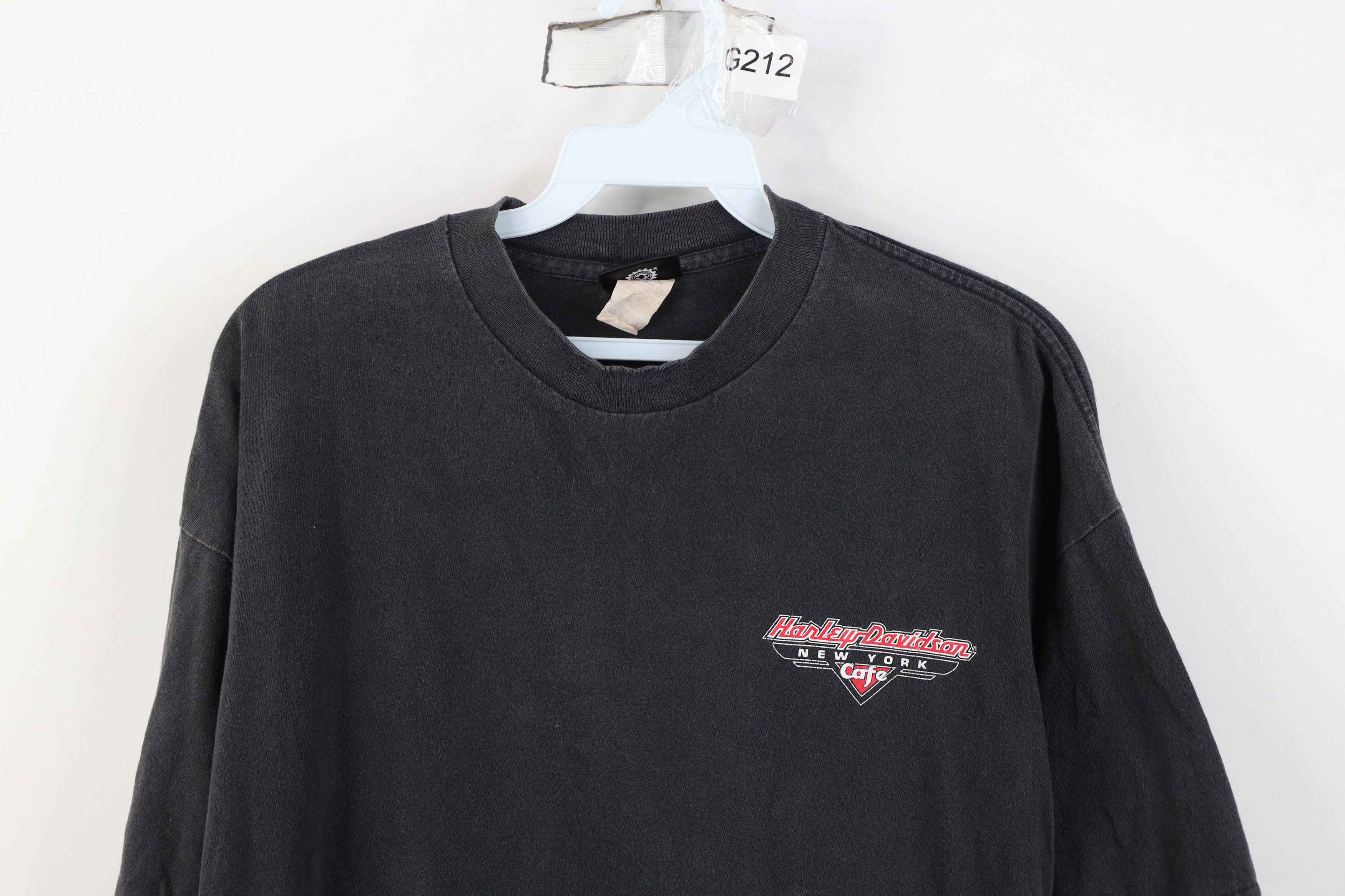 Harley Davidson Vintage 90s Harley Davidson Cafe New York Lightning T-Shirt Size US L / EU 52-54 / 3 - 2 Thumbnail