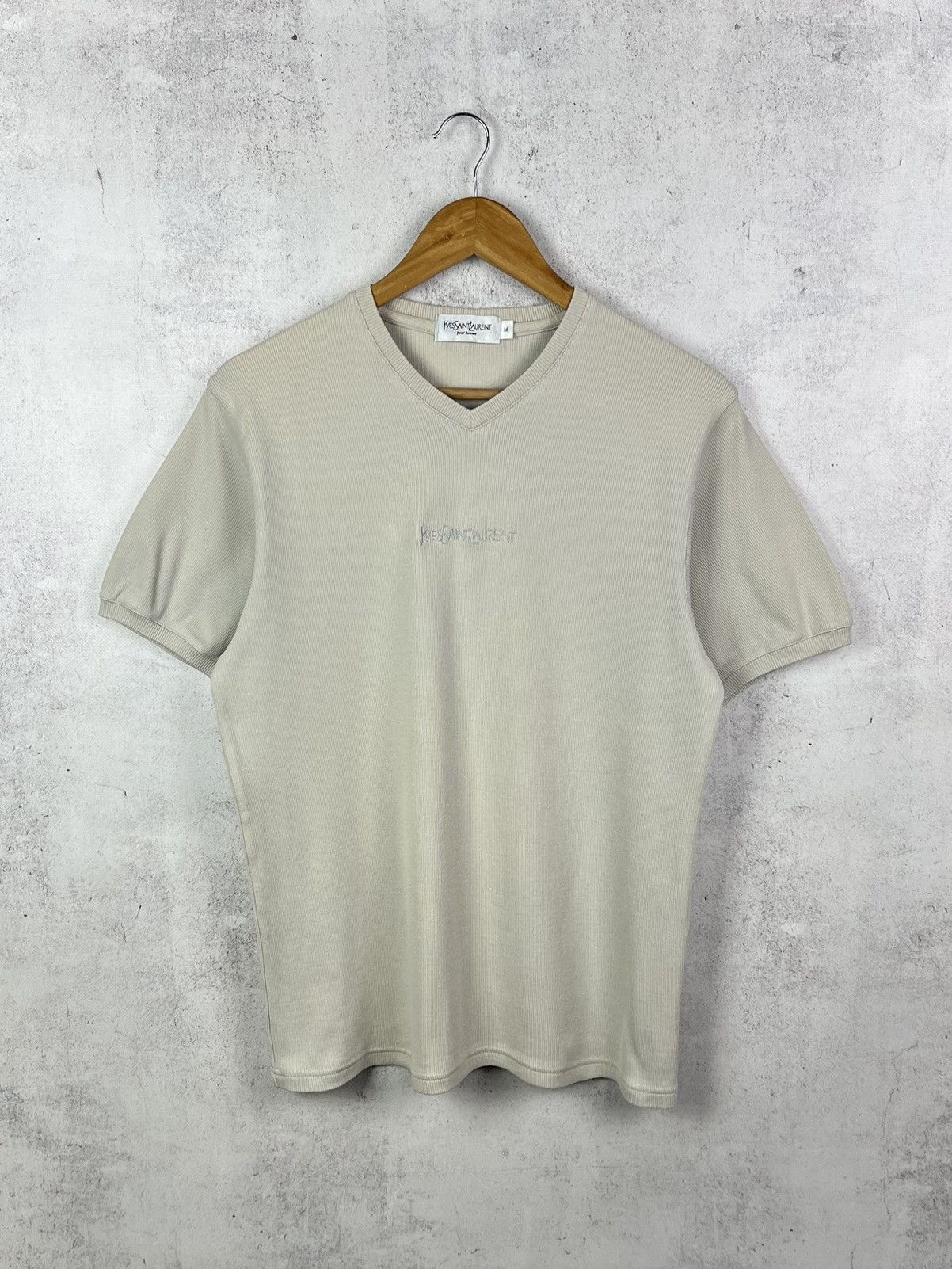 Yves Saint Laurent Vintage 90s YSL Yves Saint Laurent Pour Homme T-Shirt Rare Size US M / EU 48-50 / 2 - 1 Thumbnail