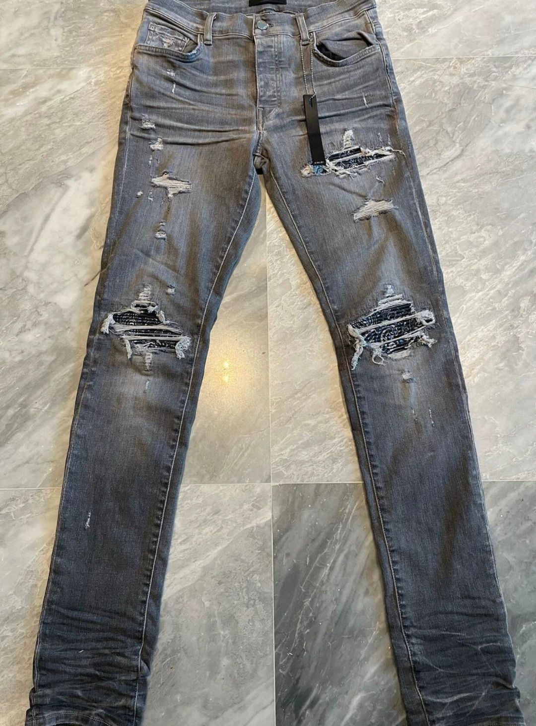 Amiri amiri classic patchwork denim pants 32, 34 Size US 32 / EU 48 - 1 Thumbnail