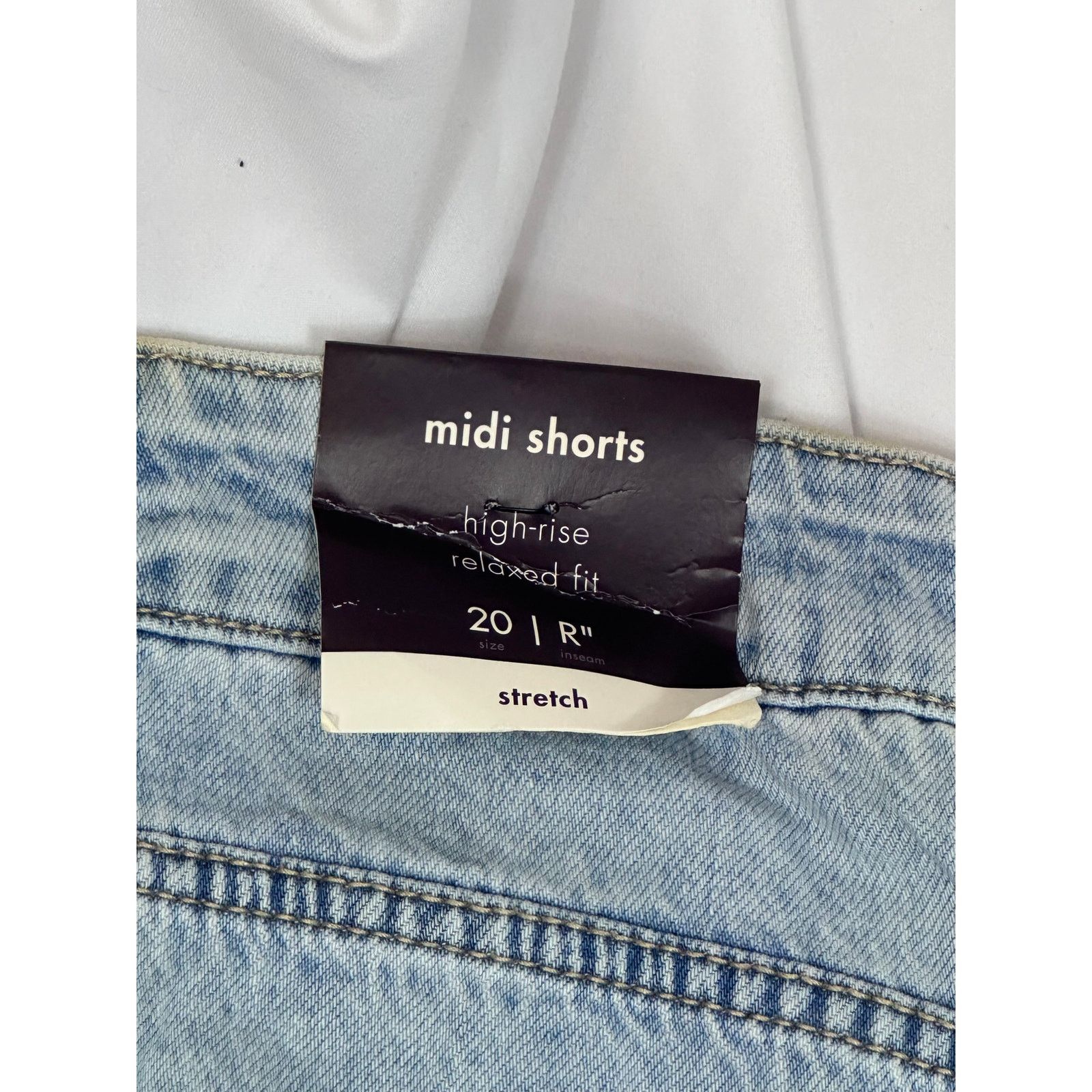 Other Ava & Viv Midi No Gap Waistband Shorts Denim size 20R Size 42" / US 20 - 10 Thumbnail