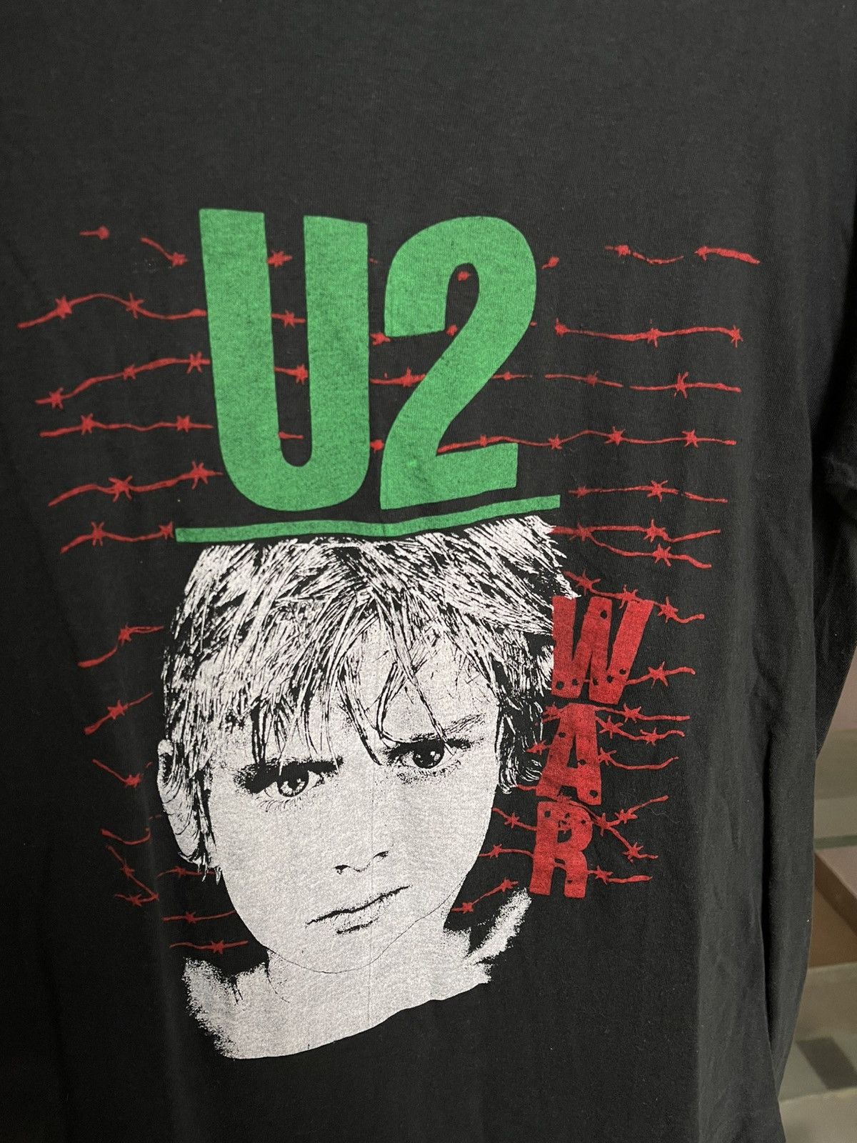 Band Tees × Vintage U2 War 80s t shirt Size US M / EU 48-50 / 2 - 2 Thumbnail