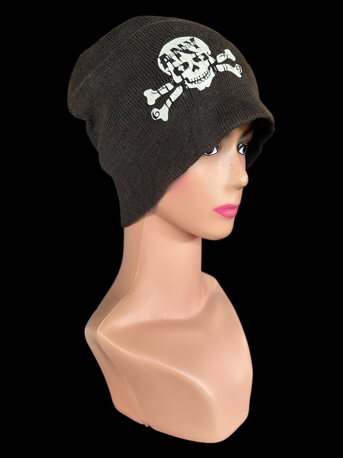 Japanese Brand × Kapital × Vintage Skull Sunfaded Japanese Punk Style Beanie Hatsu Size ONE SIZE - 1 Thumbnail