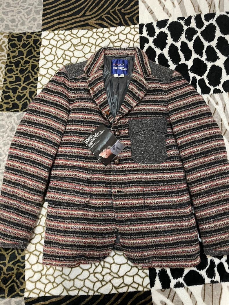 JUNYA WATANABE MAN × DUVETICA Down Coat JUNYA WATANABE man Duvetica Down Stadium Jacket Xs Size Navy