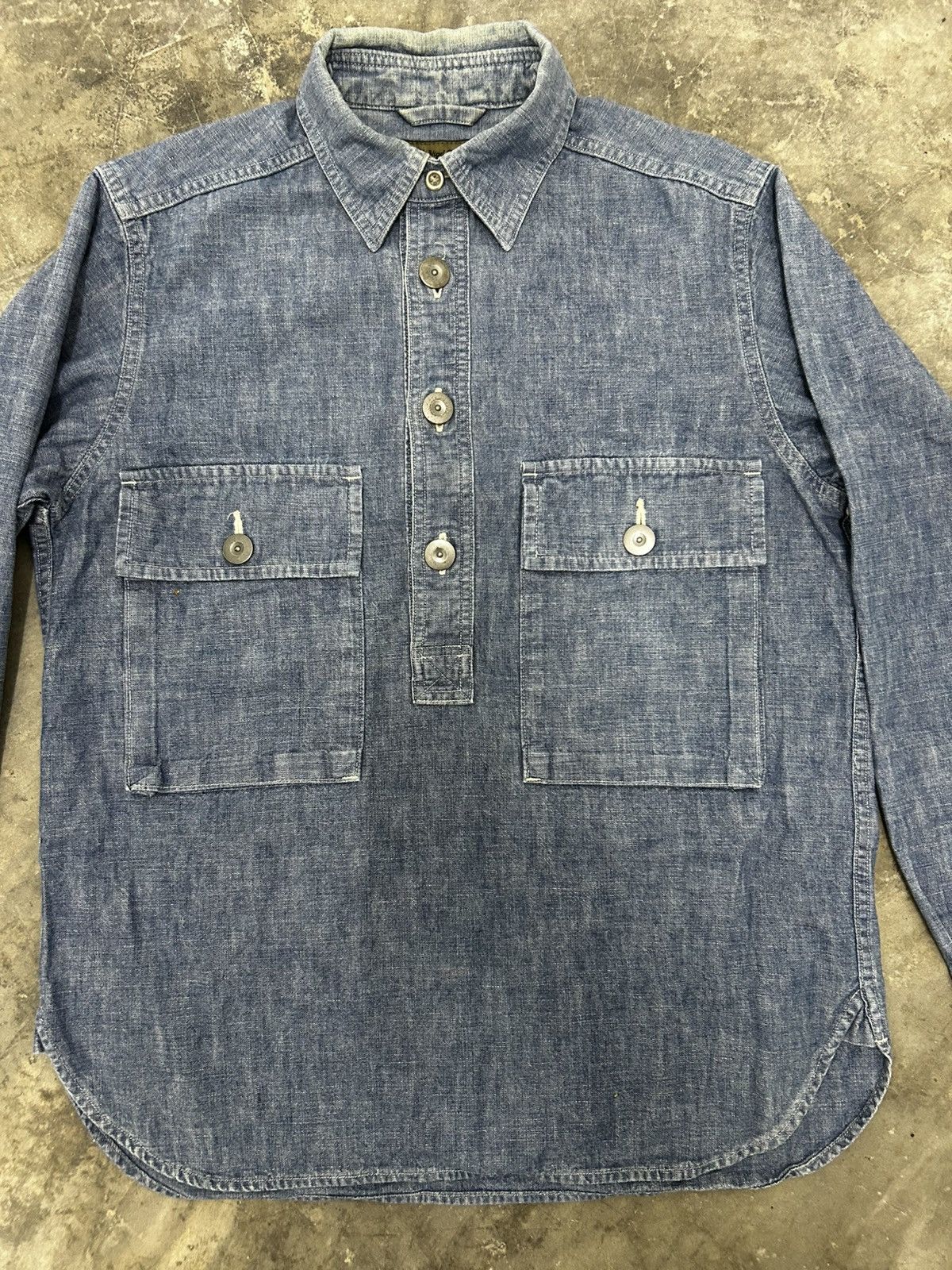 Japanese Brand × Nigel Cabourn Nigel Cabourn Denim Pullover Size US S / EU 44-46 / 1 - 1 Thumbnail