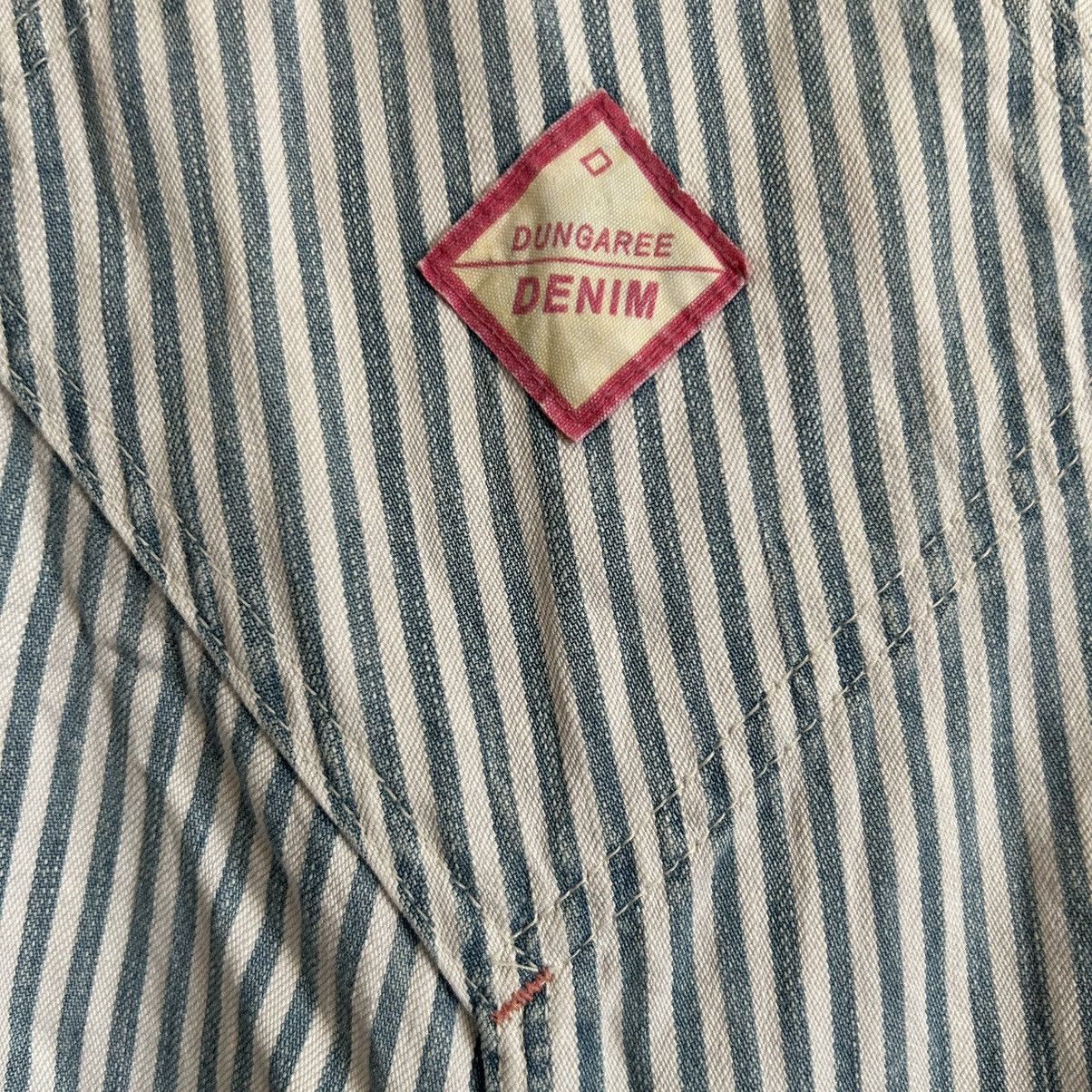 Vintage Vintage Denim & Dungaree Biker Stripe Overall Size US 36 / EU 52 - 16 Thumbnail