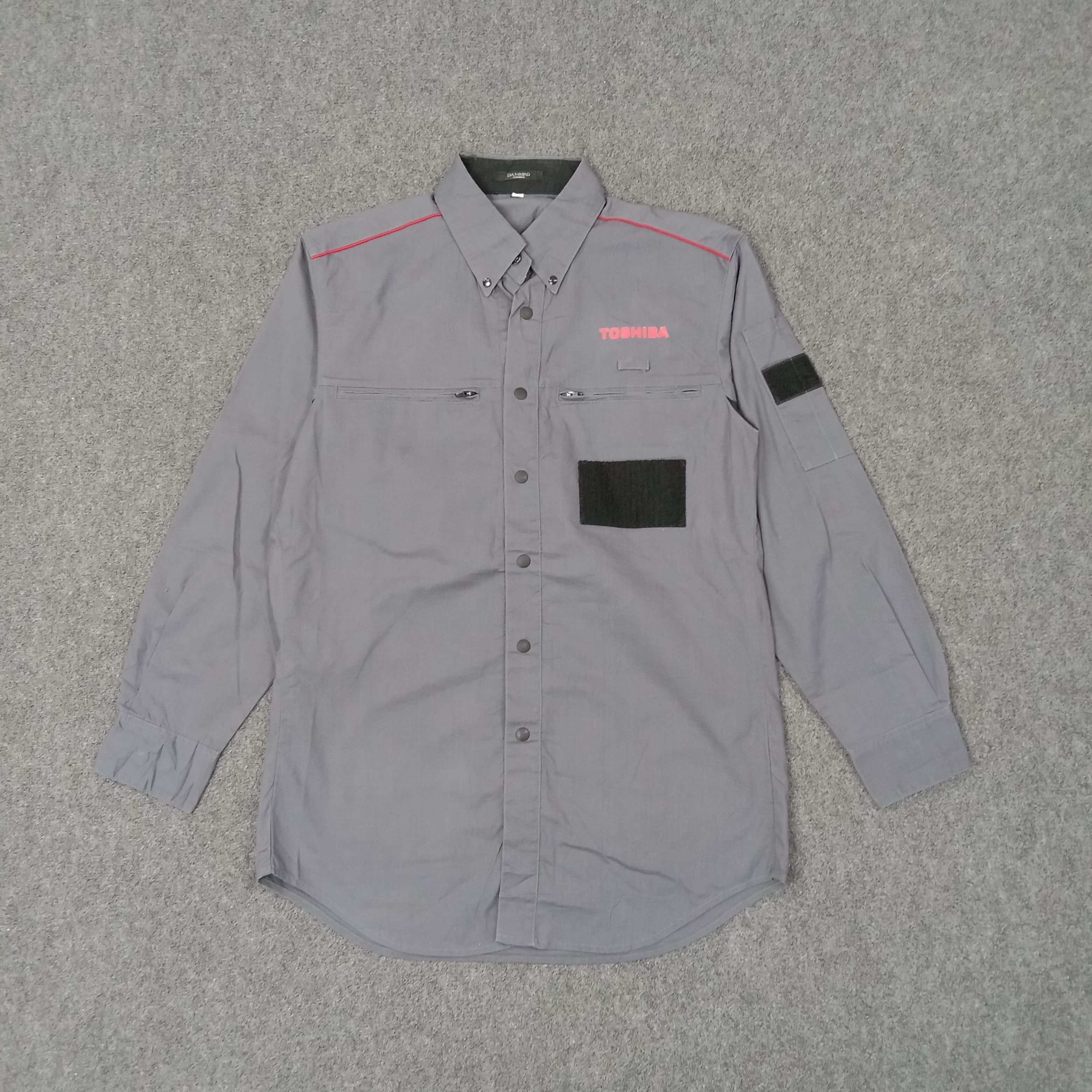 Japanese Brand Toshiba Japanese Electronic Staff Shirt Button Up C223N38 Size US L / EU 52-54 / 3 - 1 Thumbnail