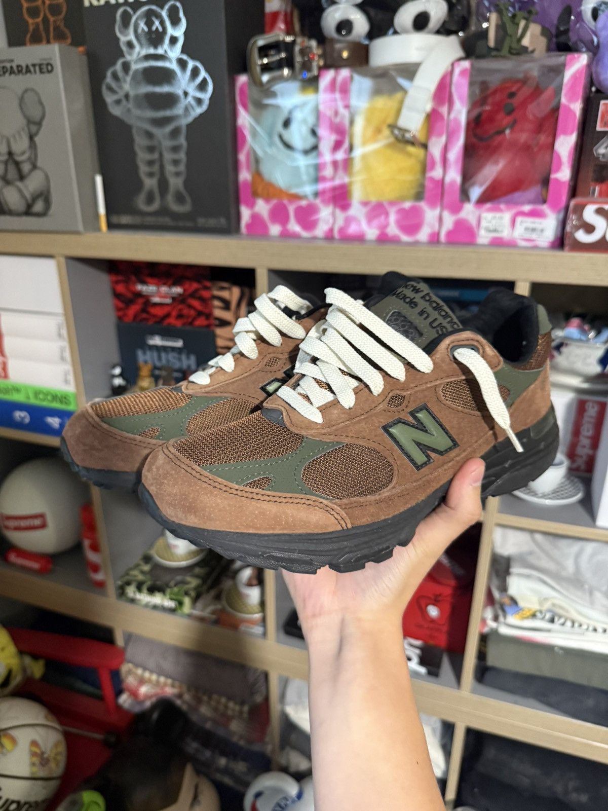 Aime Leon Dore × New Balance New Balance 993 Aime Leon Dore Brown “Beef & Broccoli” Size US 9 / EU 42 - 1 Thumbnail