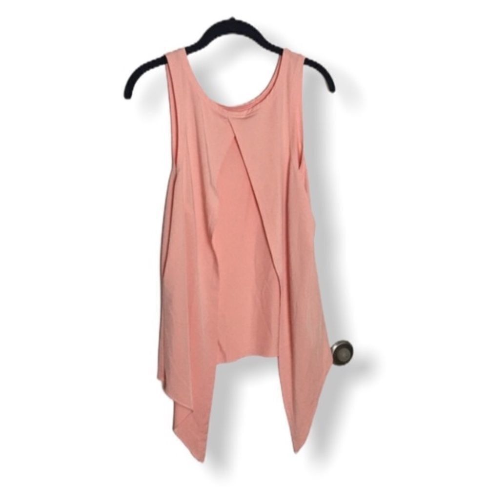Other Peach Draped Open Back Tank Top Sz S Soft Flowy Asymmetrical Size S / US 4 / IT 40 - 2 Thumbnail