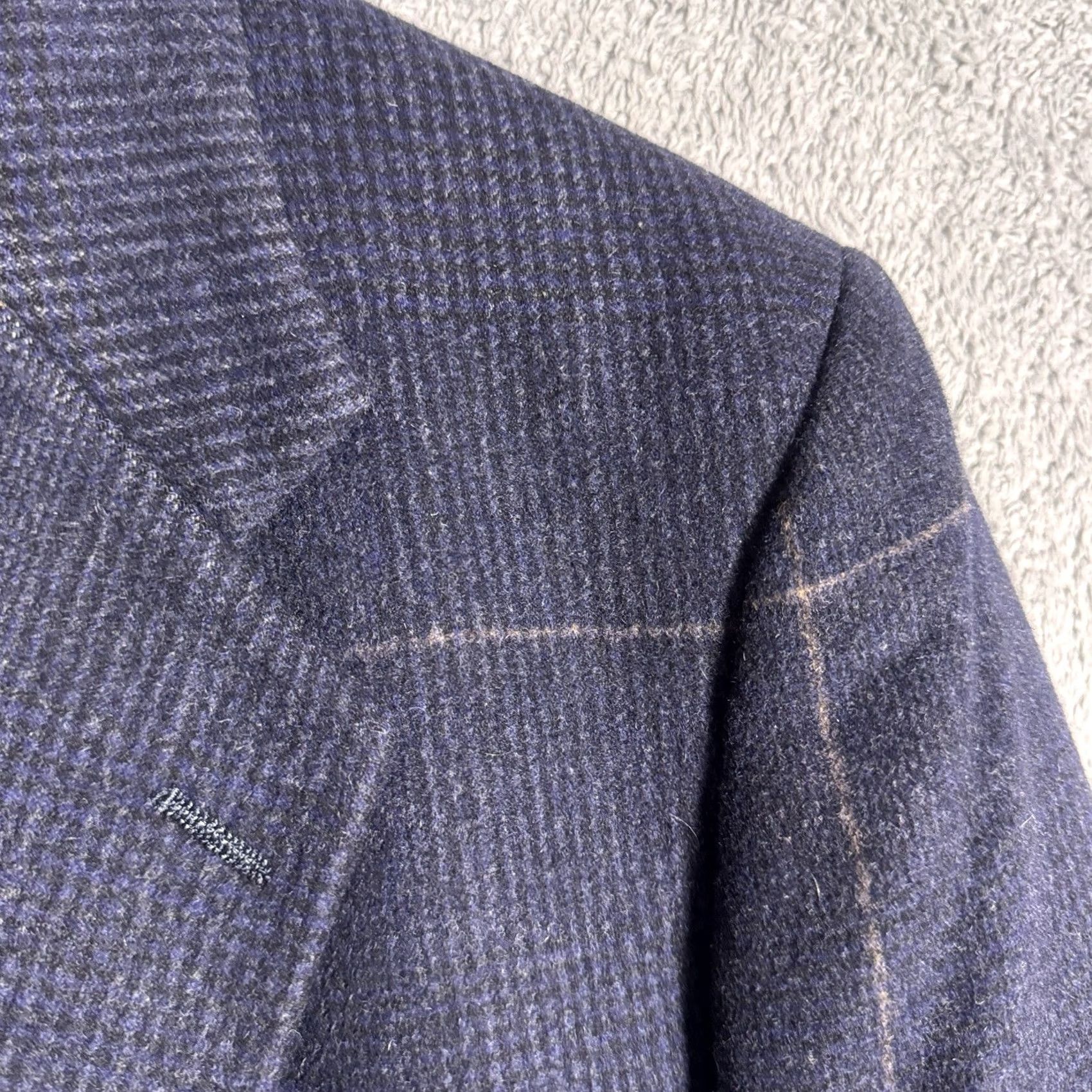 Hart Schaffner Marx Hart Schaffner Marx Sport Coat Men 44R Prince Wales Glen Check 100% Camel Hair Coat Jacket Size US S / EU 44-46 / 1 - 5 Thumbnail