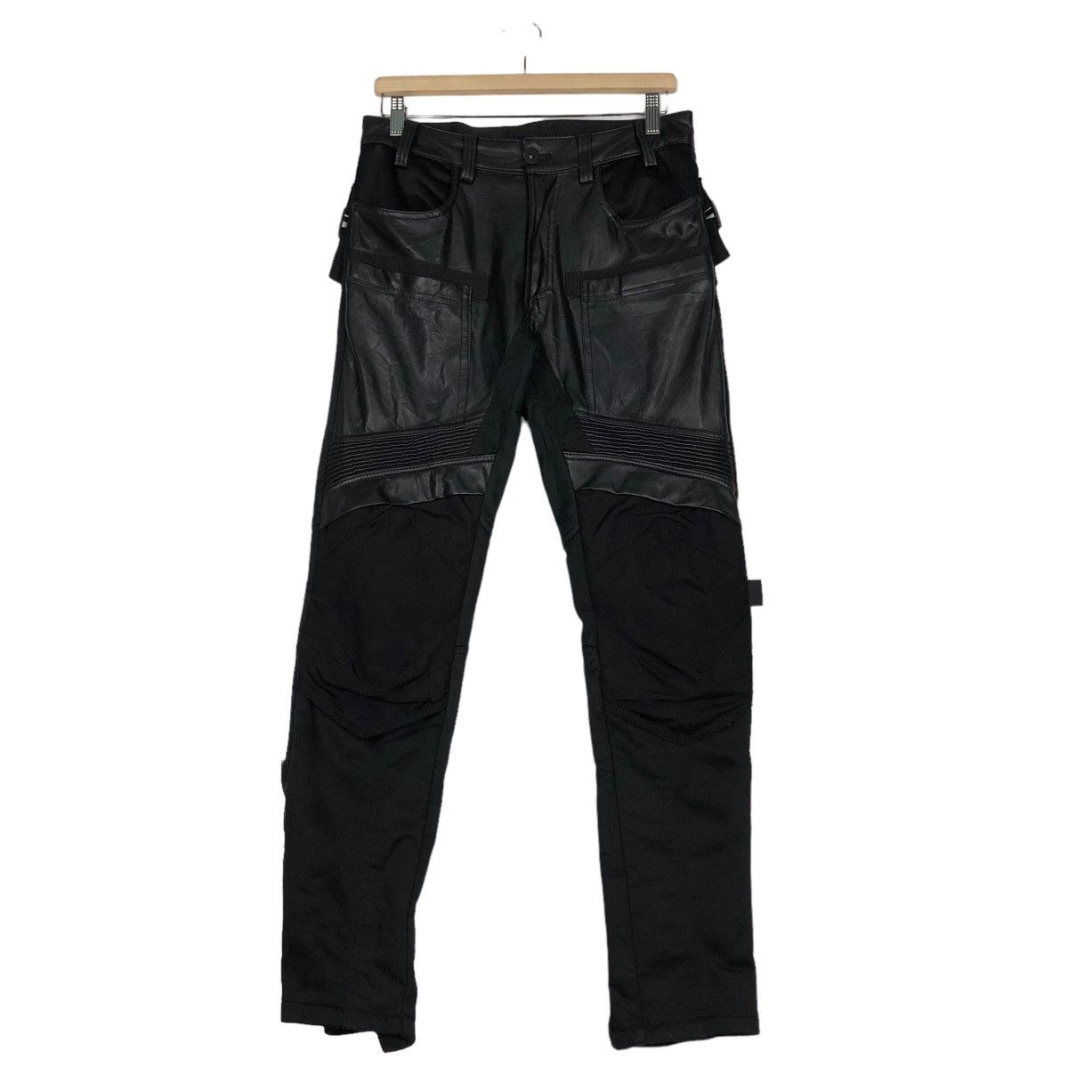 Japanese Brand 🔥Vtg Biker Bondage Pants Motorcross Cordura Issey Miyake Size US 30 / EU 46 - 1 Thumbnail