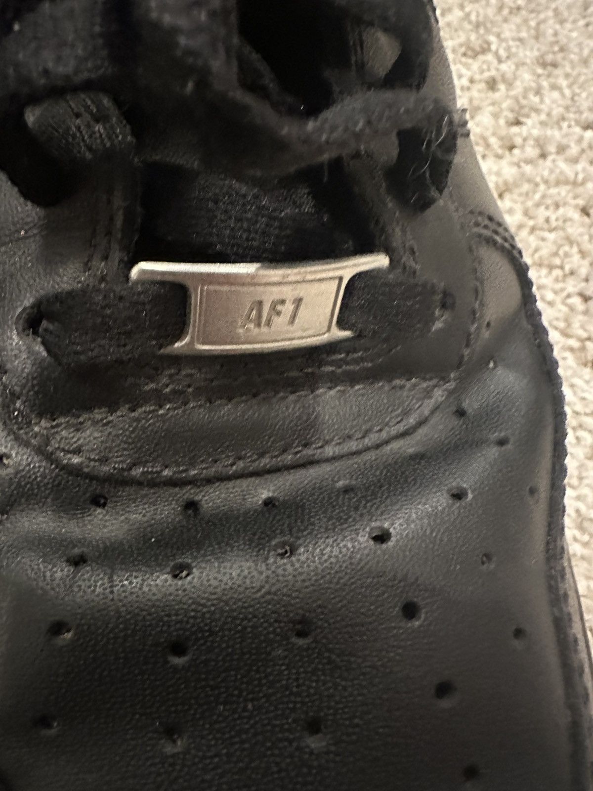 Nike Black nike air force 1s Size US 9.5 / EU 42-43 - 4 Thumbnail