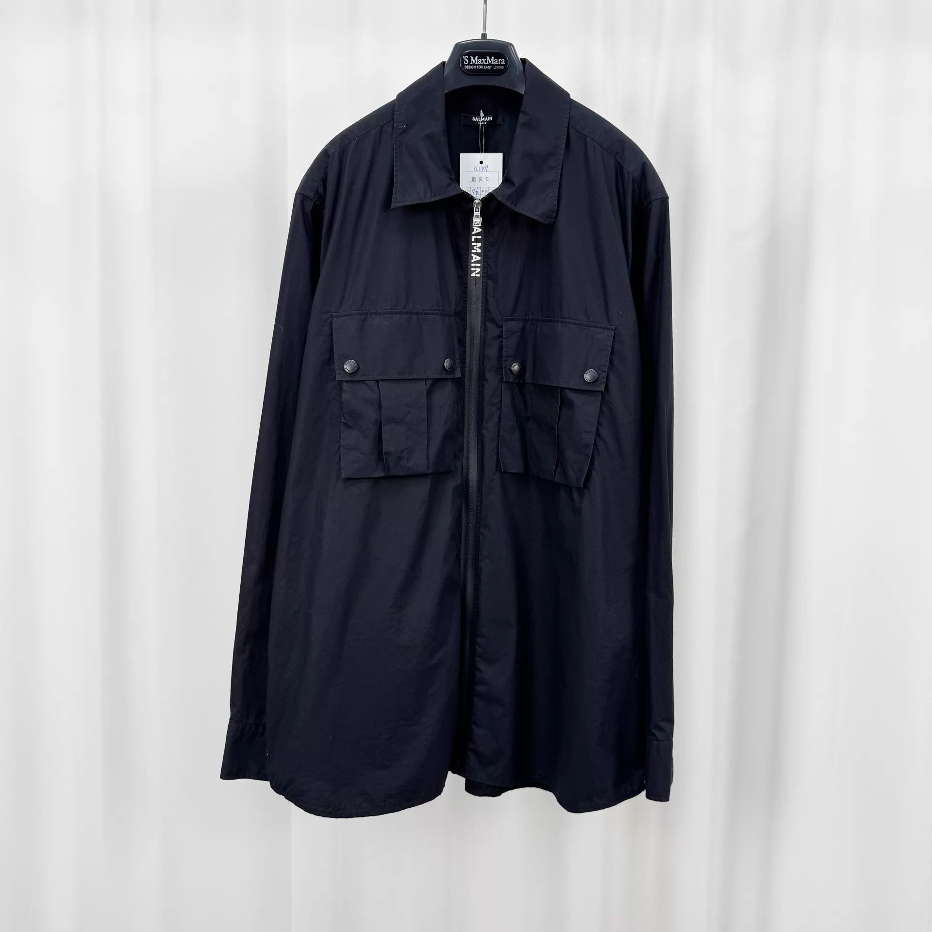 Balmain Balmain Logo Print Zipper Shirt Jacket 46 98 New Size US S / EU 44-46 / 1 - 1 Thumbnail