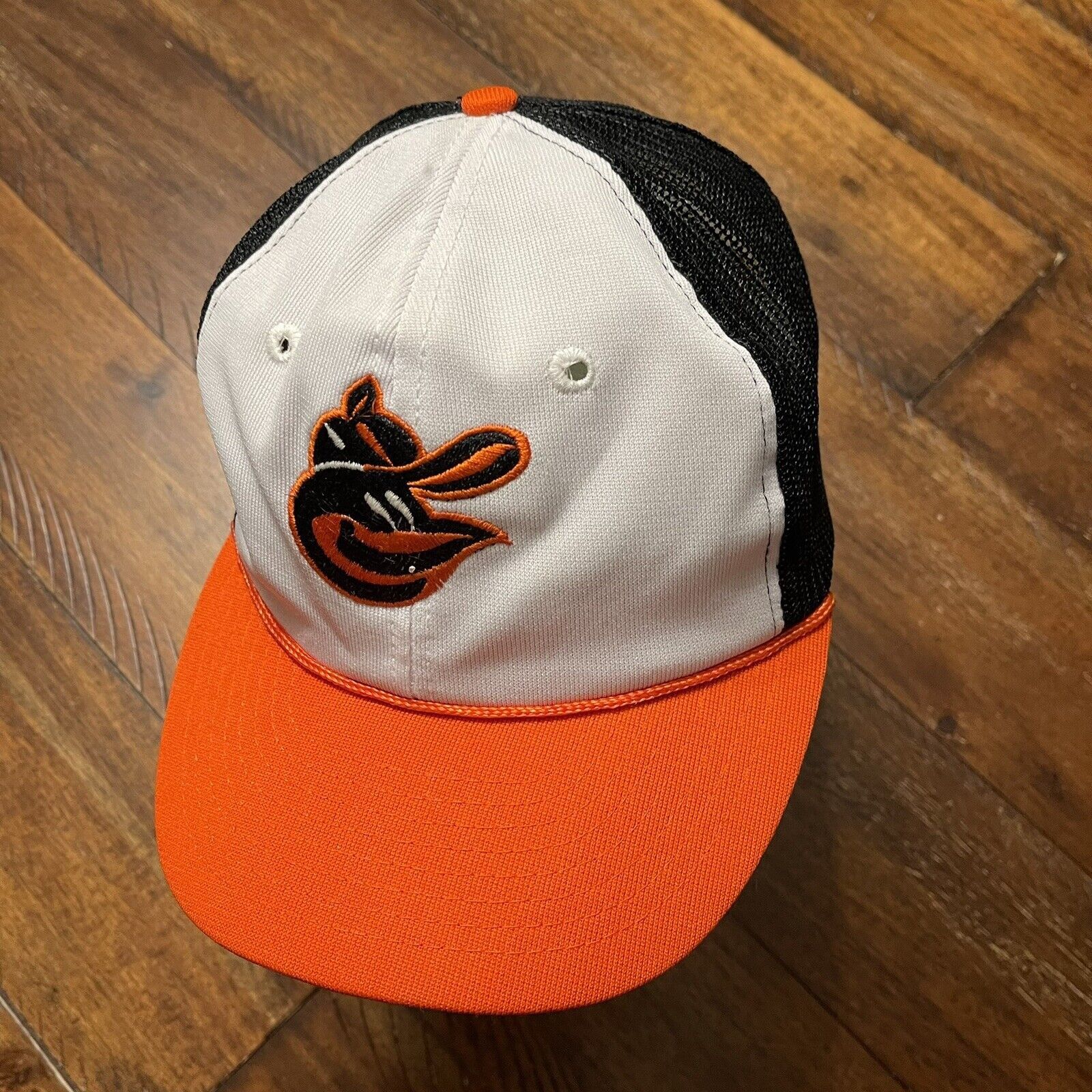 MLB Vtg Cartoon Bird Baltimore Orioles Snap Back Truckers Cap Size ONE SIZE - 5 Thumbnail