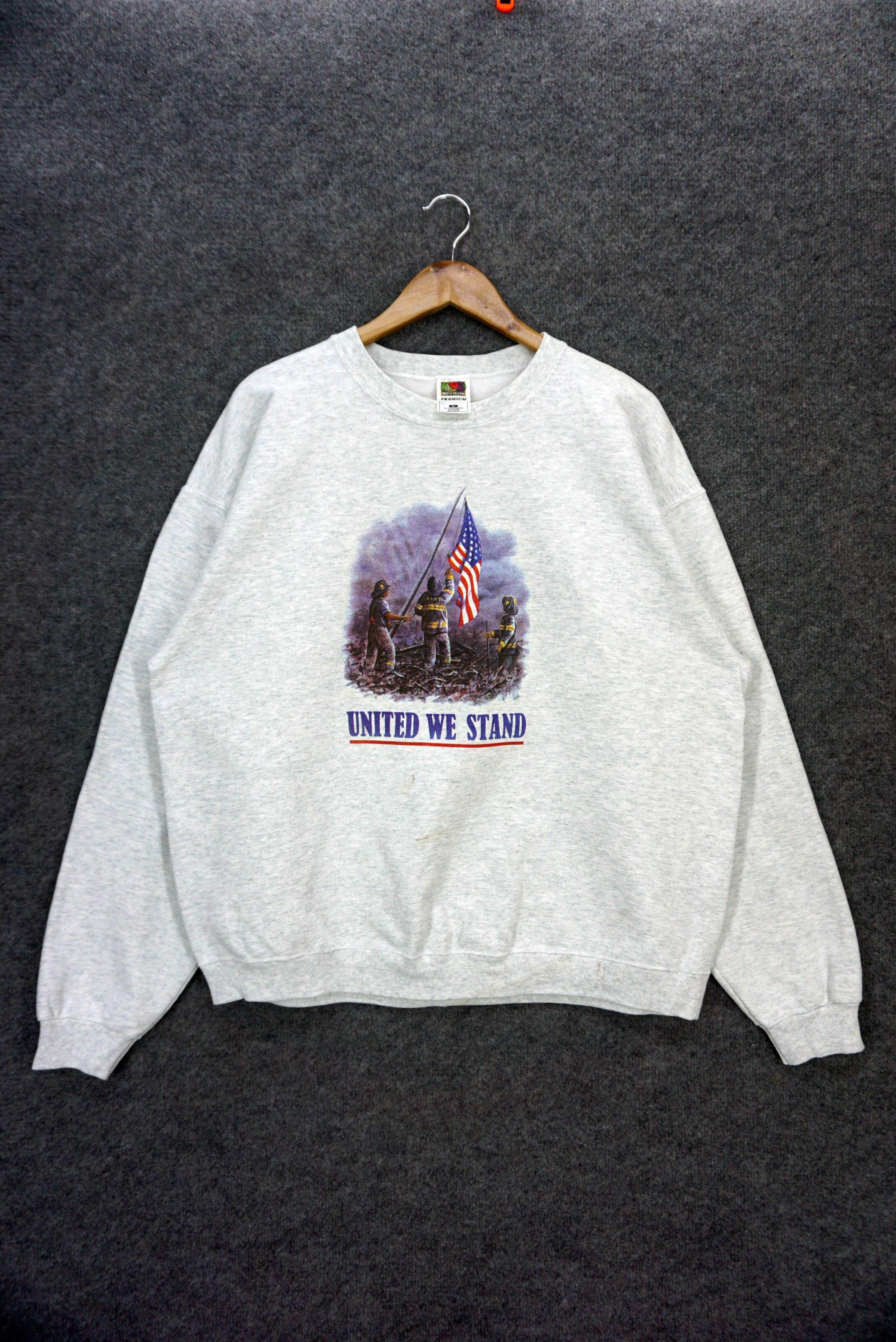 Fruit Of The Loom Vintage FDNY United We Stand Sweatshirt Size XL FOTL Premium Size US XL / EU 56 / 4 - 1 Thumbnail