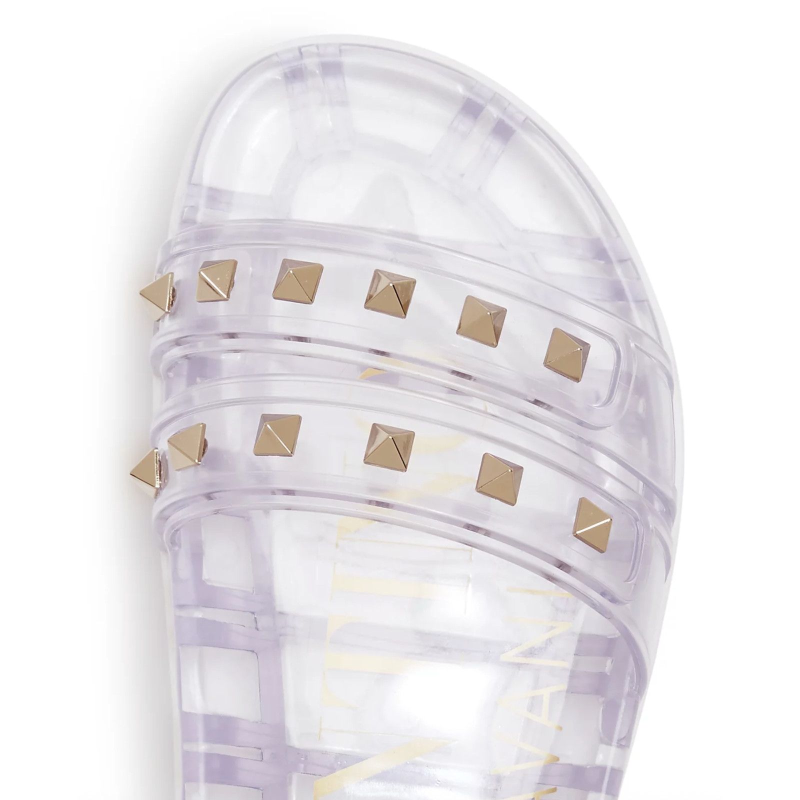 Valentino Valentino Rockstud Clear Rubber Strap Flat Slide Flip Flop Size US 5 / IT 35 - 8 Thumbnail