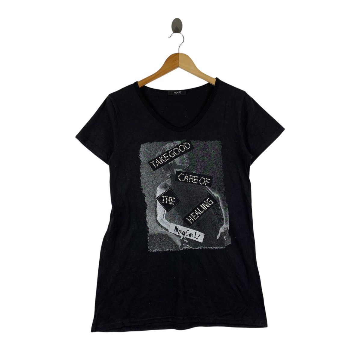 Vintage tm-petty Vintage Style Graphic Tee Black Studded Text Print Size US L / EU 52-54 / 3 - 1 Thumbnail