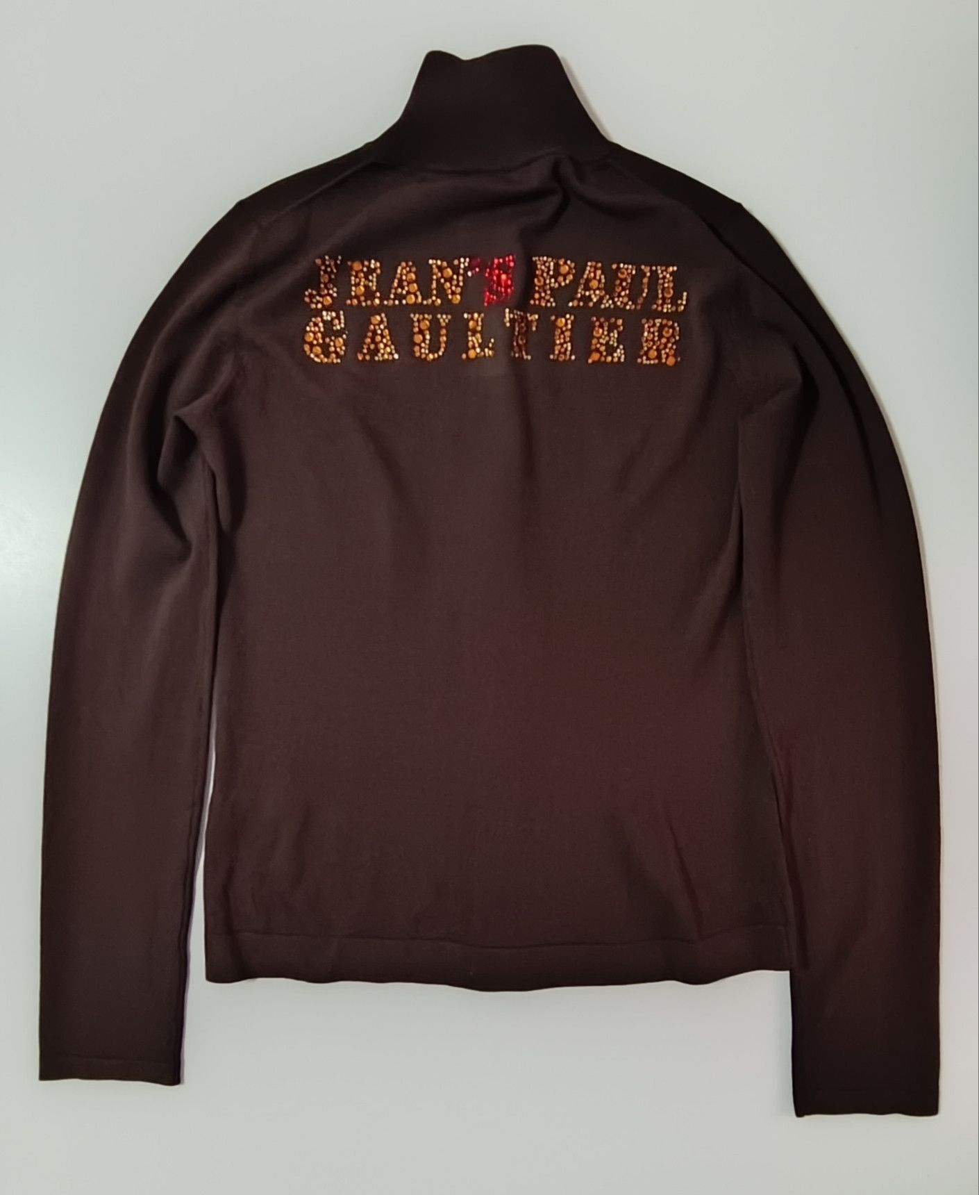 Jean Paul Gaultier Brown jacket with yellow and red rhinestones Size M / US 6-8 / IT 42-44 - 18 Thumbnail