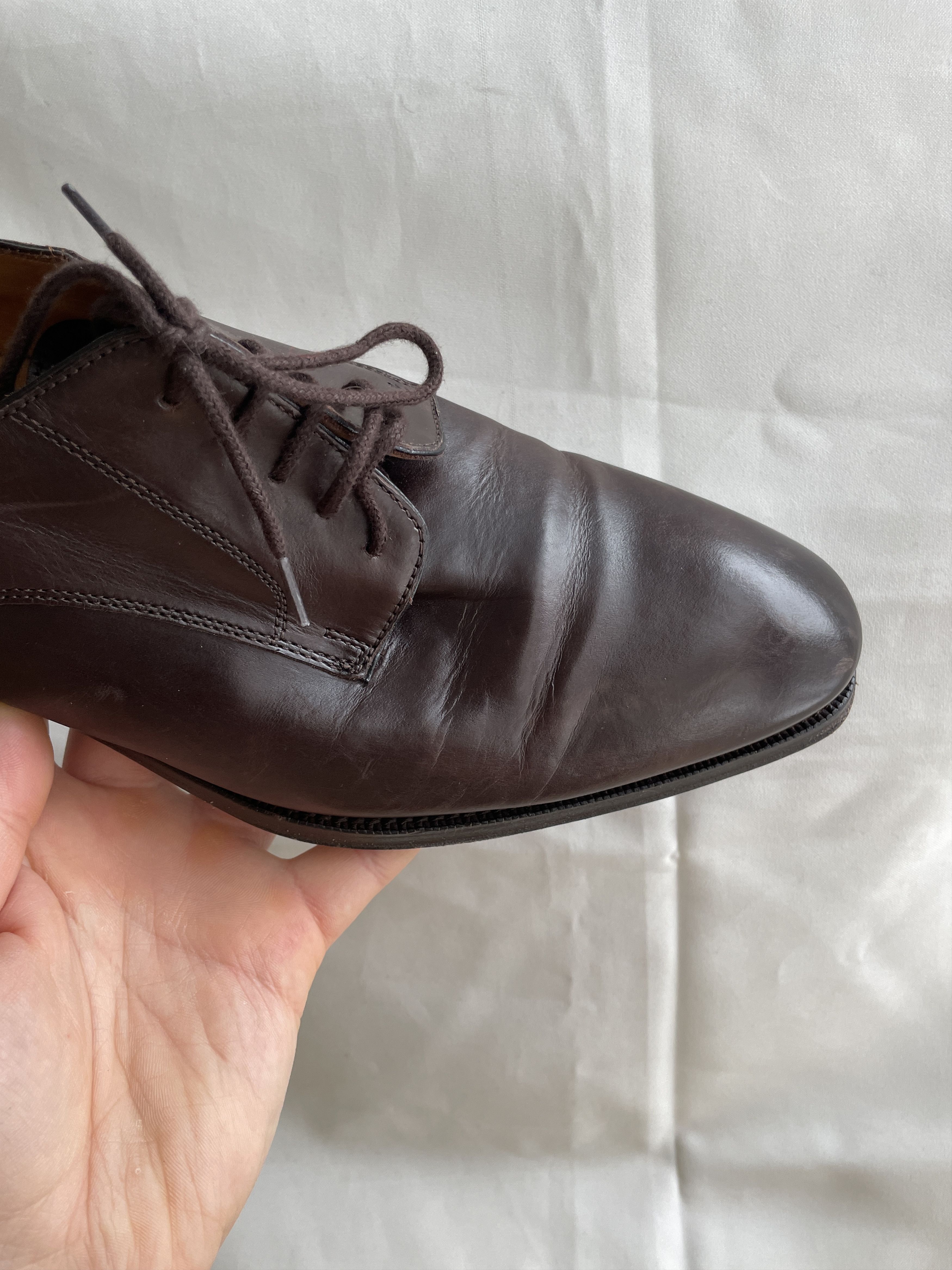 Suitsupply Suitsupply Brown Leather Derby Shoes Size US 10 / EU 43 - 5 Thumbnail