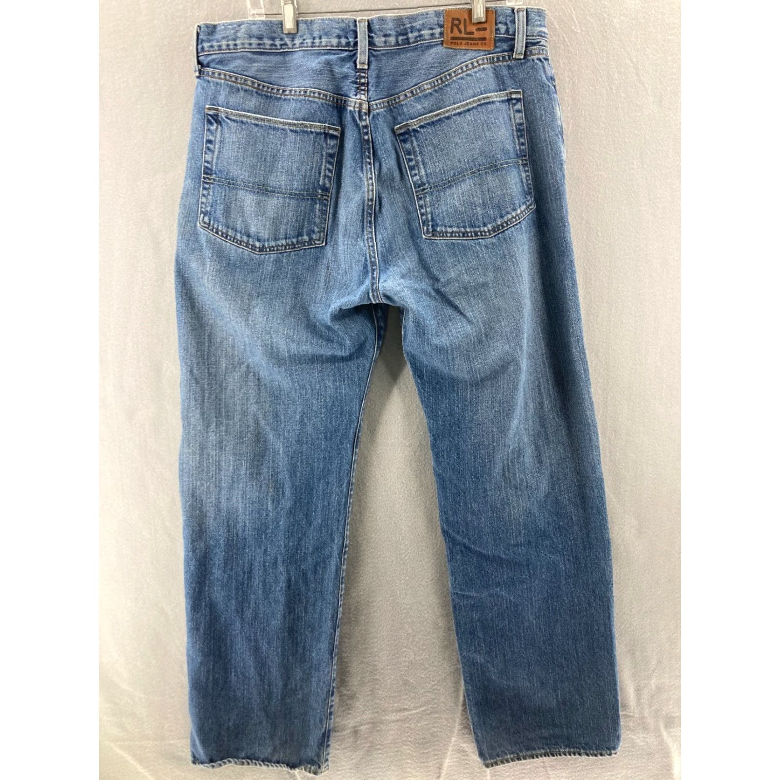 Ralph Lauren Ralph Lauren RL Hayden Jeans Mens 38x32 Jeans Men 38 Blue Cotton Denim Straight 90s Vintage No Regular Mid Rise 10-12 in 32 Inseam Size US 38 / EU 54 - 5 Thumbnail