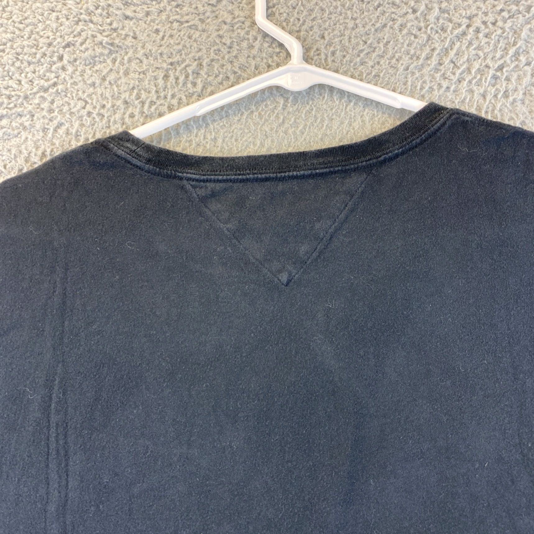 Tommy Hilfiger VINTAGE Tommy Hilfiger T-Shirt Men XL Black Short Sleeve Logo 90s Cotton Size US XL / EU 56 / 4 - 8 Thumbnail