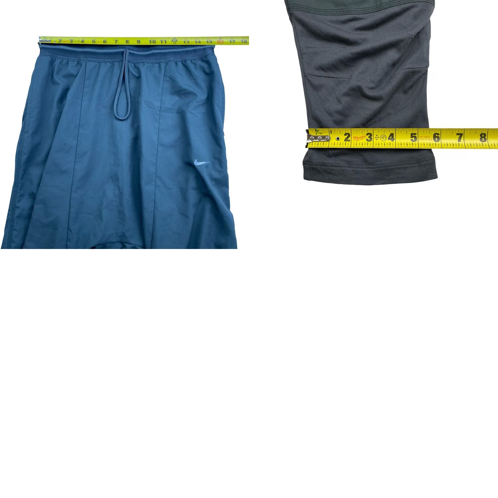 Nike Nike Dri-Fit Joggers Men's Gray Large Stretch Waist Crop Crotch Tapered Elastic Waist Activewear Pants Regular 484885-060 Size US 33 - 8 Thumbnail