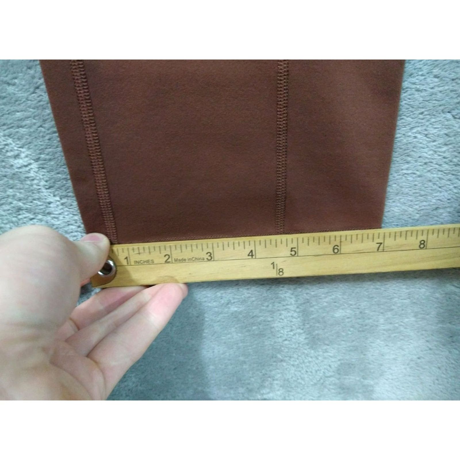 Duluth Trading Company Duluth Trading Co. Pants Womens L Brown Nylon Spandex Slim Leg Pull On 31 Inseam 34 Waist Straight Cargo Modern Comfortable Pockets Stretch Womens Size 36" / US 14 / IT 50 - 6 Thumbnail