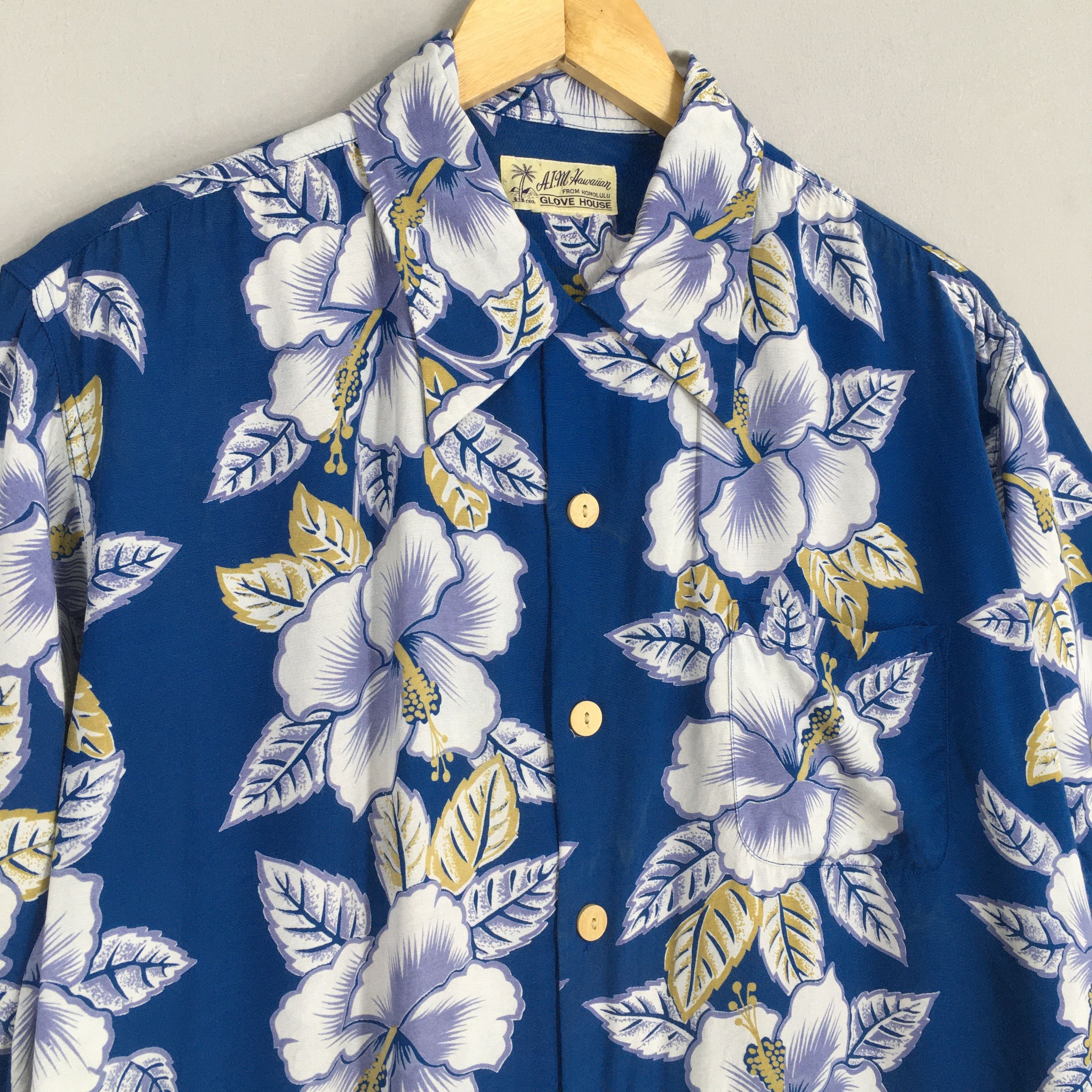 Other Vintage Glove House Japan Hawaiian Hibiscus Flower Tropical Size US M / EU 48-50 / 2 - 3 Thumbnail