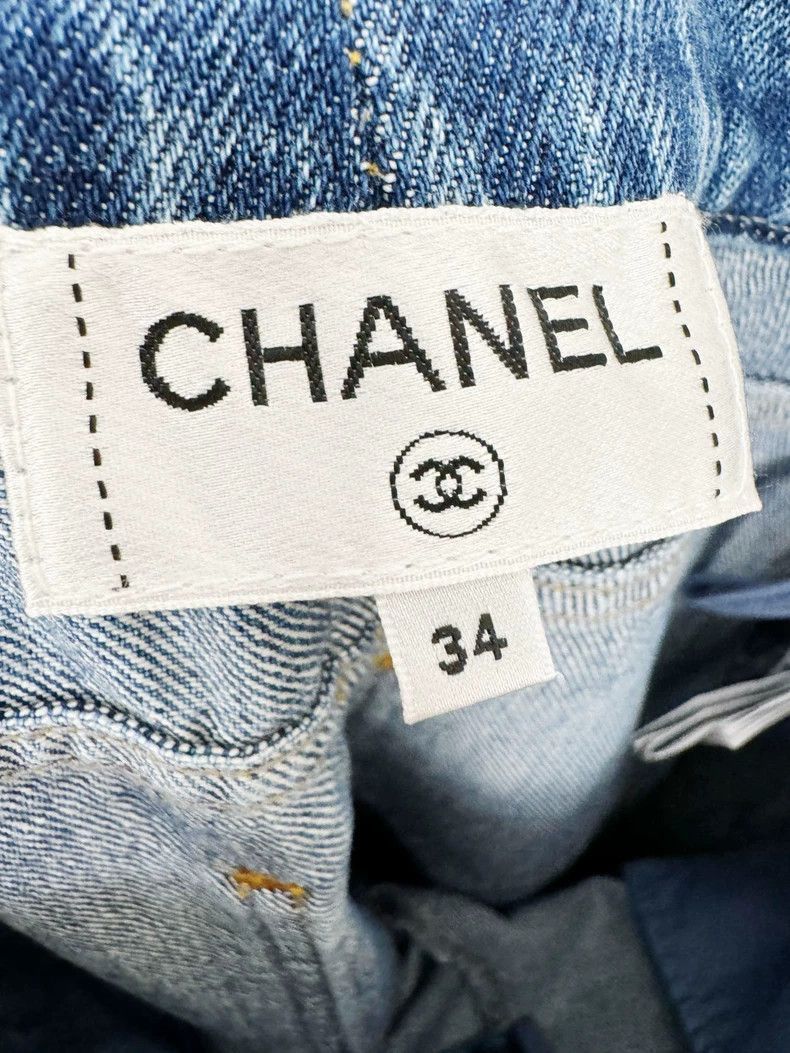 Chanel Chanel Denim Pants Size 34 Very New -2505 Size 33" - 3 Thumbnail