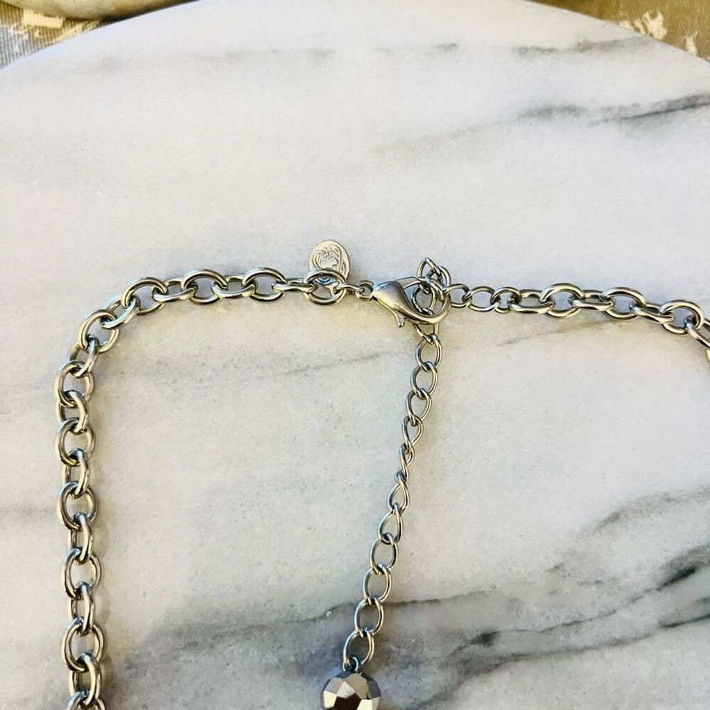Jewelry Cluster Beaded Bib Necklace Silver Toned Statement Size ONE SIZE - 4 Thumbnail