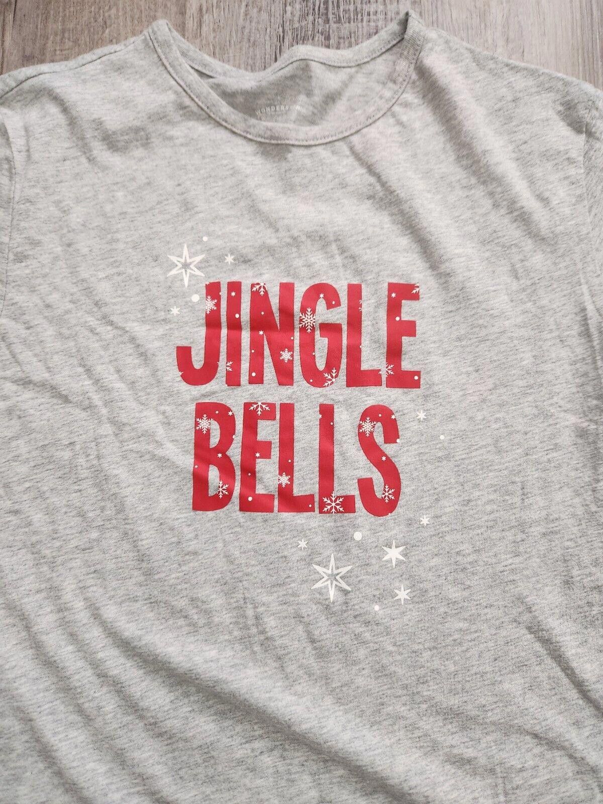 Wonderlooper Wondershop Pajama Top Jingle Bells Short Sleeve Small Size ONE SIZE - 2 Thumbnail