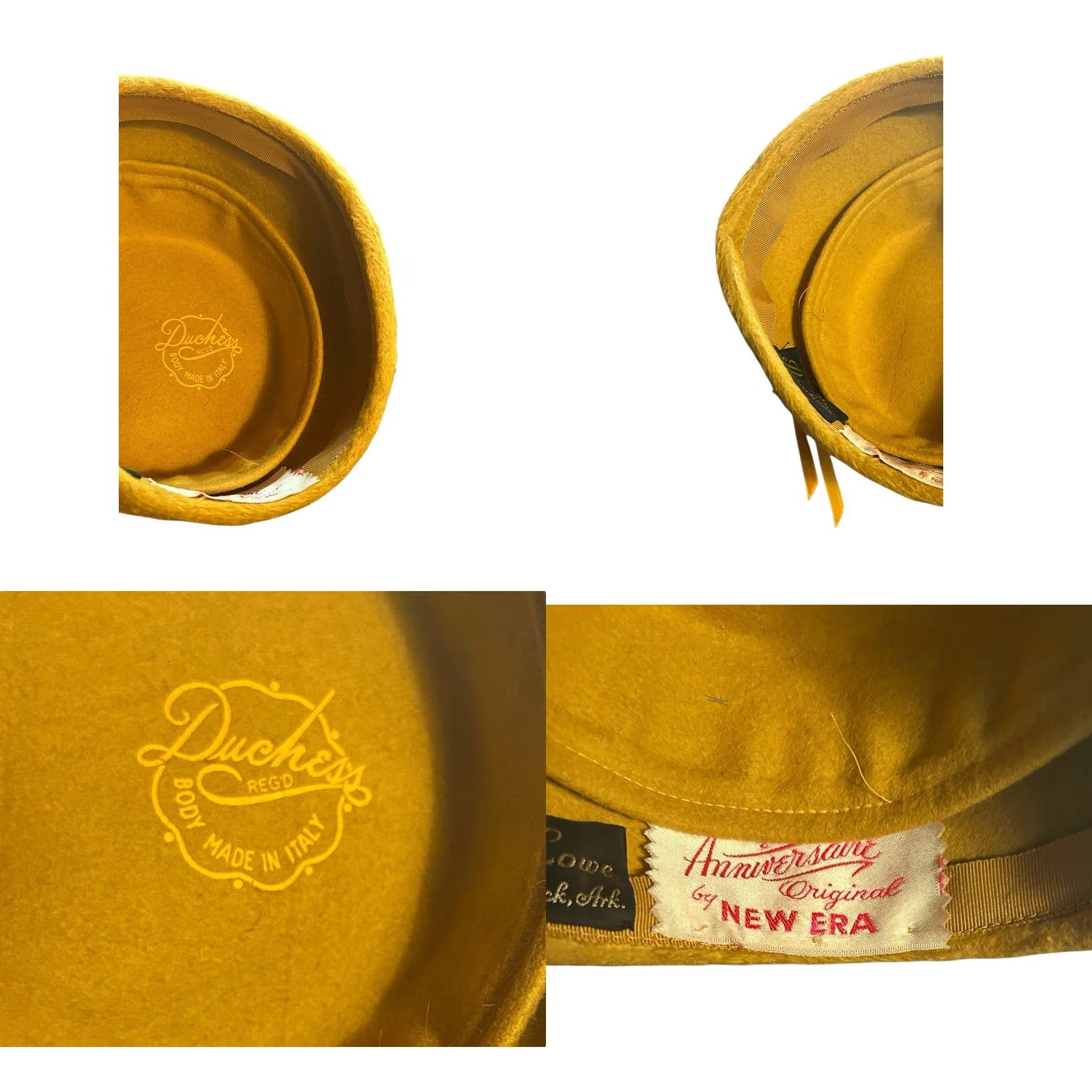 New Era VINTAGE New Era Women's Church Hat Yellow Feathers Made In Italy Size ONE SIZE - 9 Thumbnail