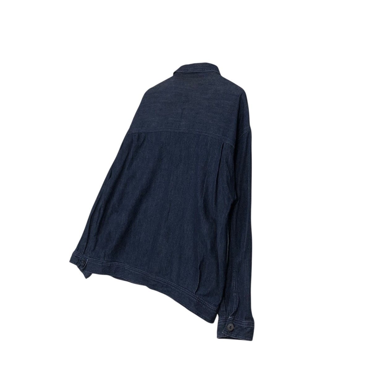 Japanese Brand 📌Vintage Denim Biker Chore Jacket Gu Indigo Issey Miyake Size US L / EU 52-54 / 3 - 11 Thumbnail