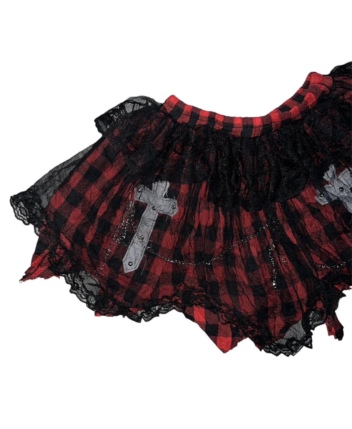 Japanese Brand Drug Honey cross chain tutu mini skirts 💋🧛🏻‍♀️➕ Size 26" / US 2 / IT 38 - 8 Thumbnail