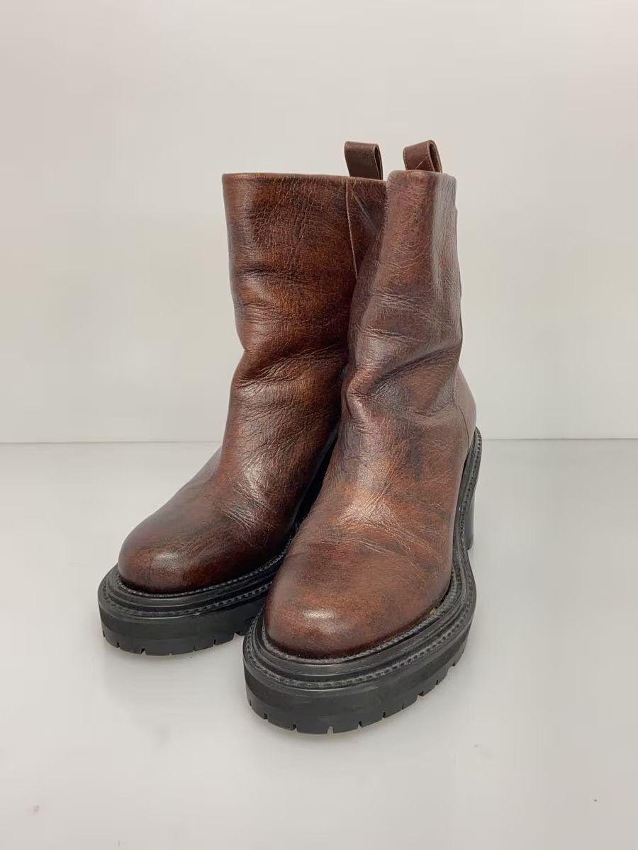 Maison Margiela Leather Heel Boots Size US 7 / IT 37 - 2 Thumbnail