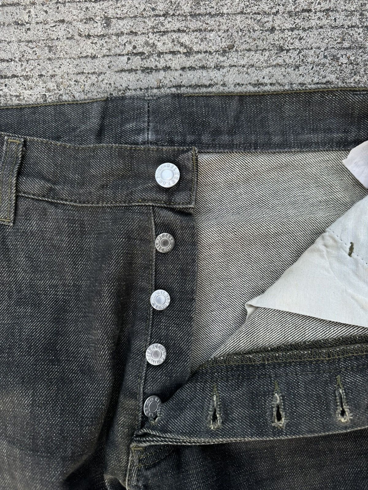 Helmut Lang Vintage Helmut Lang 1998 Dark Grey Boot Cut Denim Size US 29 - 6 Thumbnail