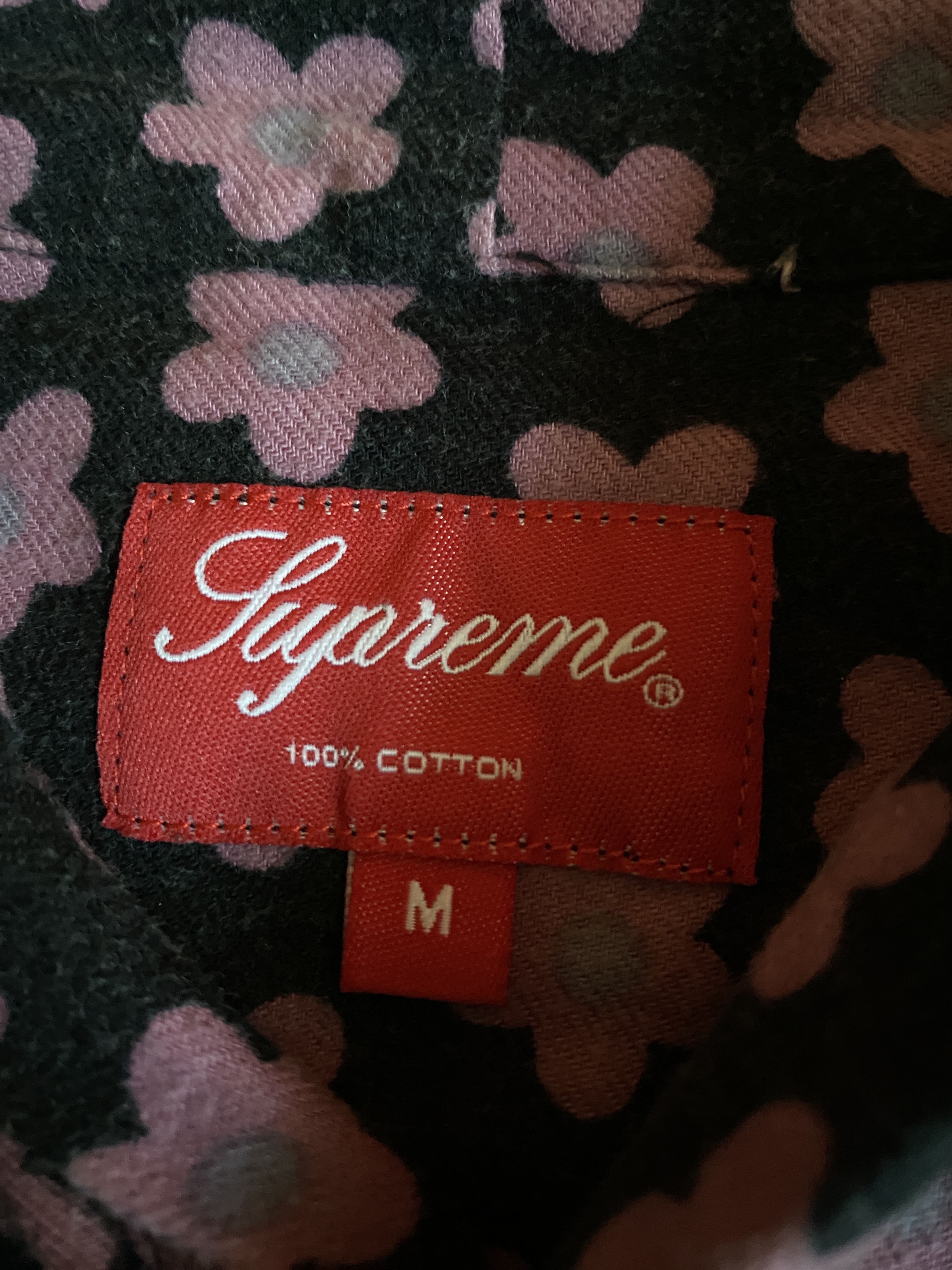 Supreme Hooded Flower Flannel Shirt FW15 Size US M / EU 48-50 / 2 - 4 Thumbnail