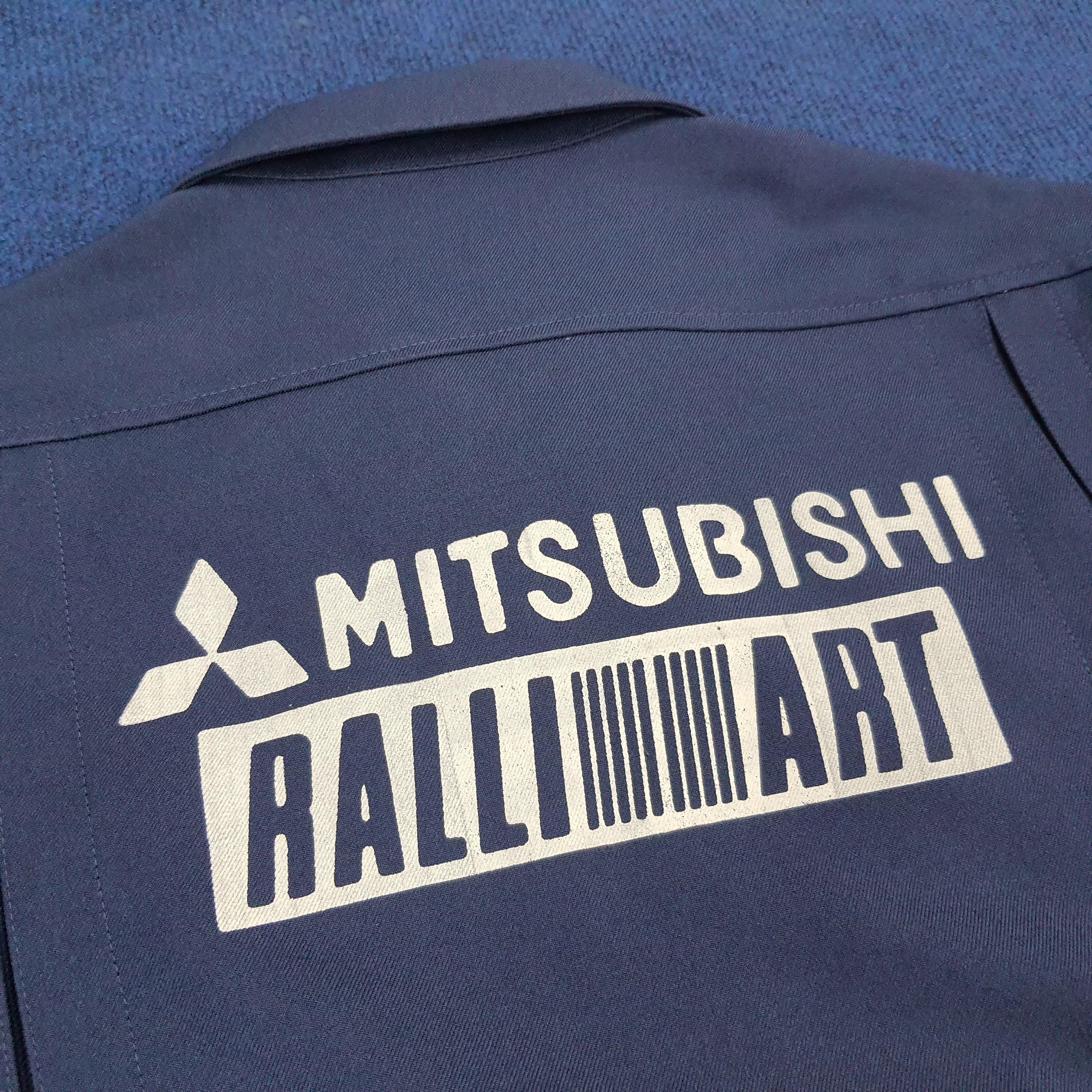 Japanese Brand × Vintage Vintage Mitsubishi Ralli Art Motorsport Custom Logo Jacket Size US M / EU 48-50 / 2 - 2 Thumbnail