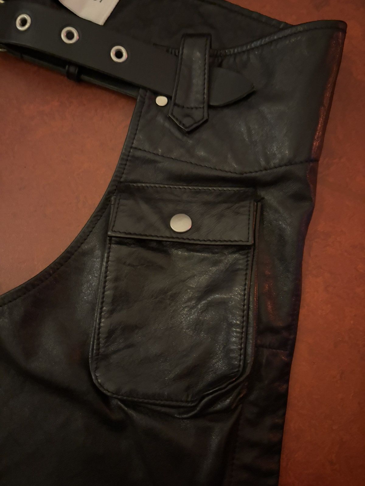 Our Legacy Our Legacy Leather Chaps Size 48R - 3 Thumbnail