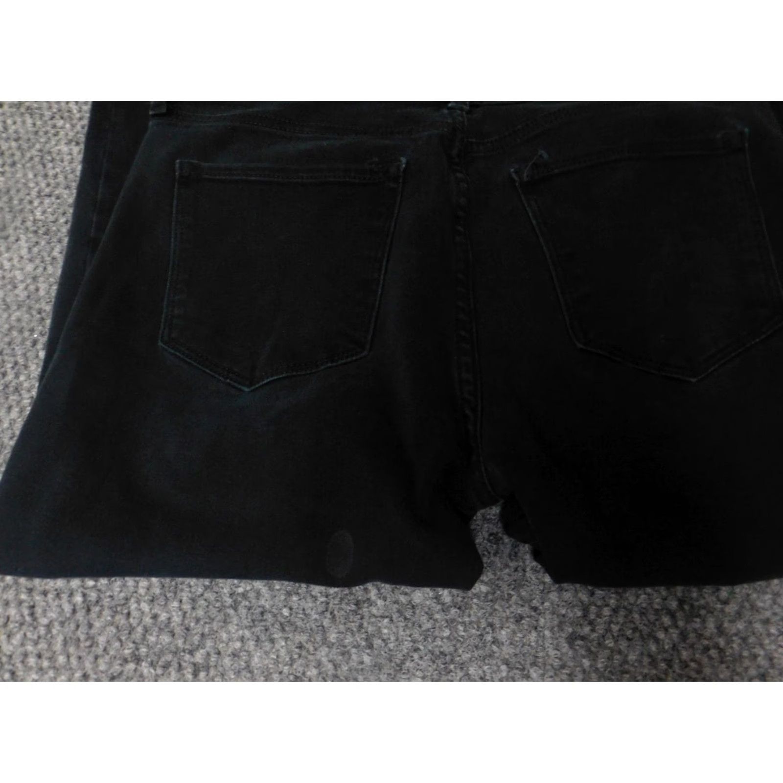 Banana Republic Banana Republic Jeans Womens 29 Black Skinny High Rise Denim Regular 29 Inseam 24 Stretch Button Zip Size 29" - 6 Thumbnail