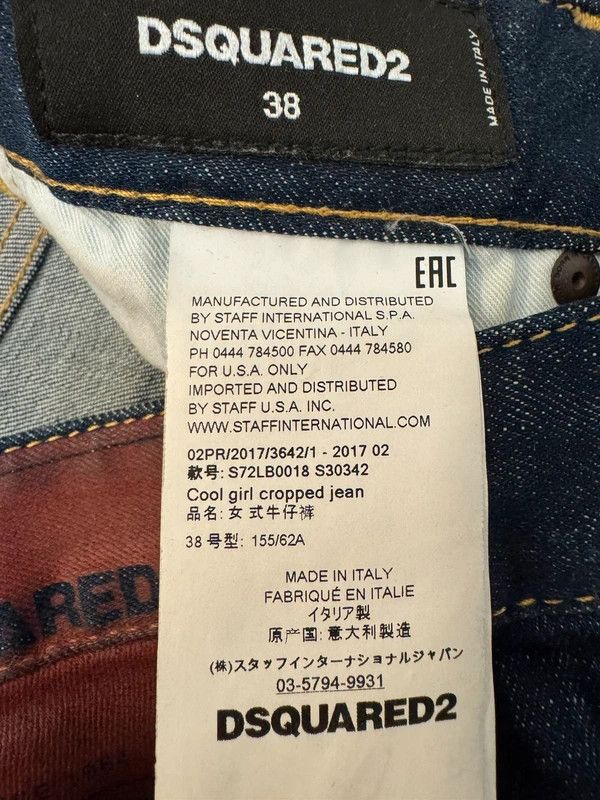 Dsquared2 Dsquared2 Cool Girl Cropped Jean Jeans Navy Denim Pants 38 Size 26" / US 2 / IT 38 - 13 Thumbnail
