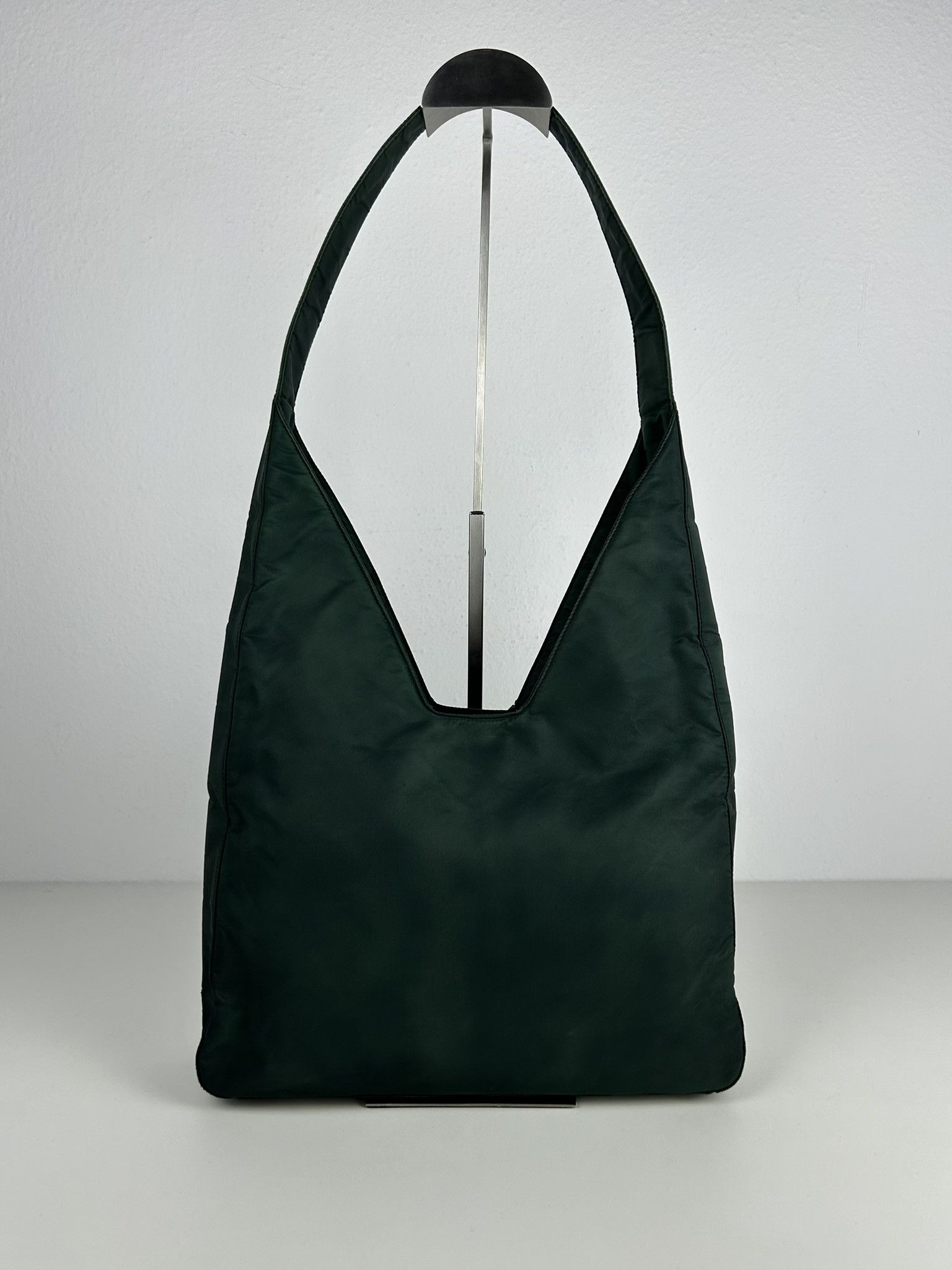 Prada Vintage Archive 90s Prada nylon triangle logo hobo handbag