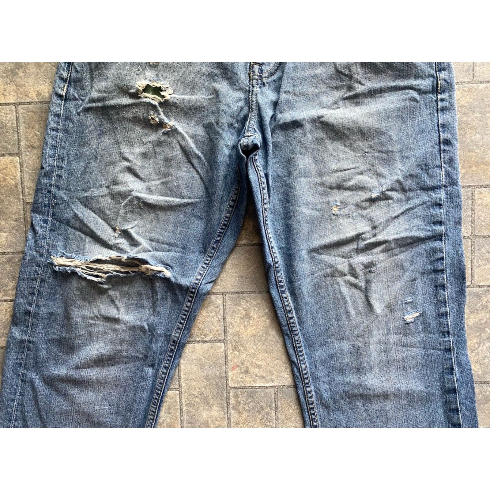Ecko Unltd. VINTAGE Ecko Unltd Baggy Fit Jeans Pants Mens 36 Blue Damaged Wear Flaws Pockets 36 Mens Blue Baggy Jeans Size US 36 / EU 52 - 3 Thumbnail