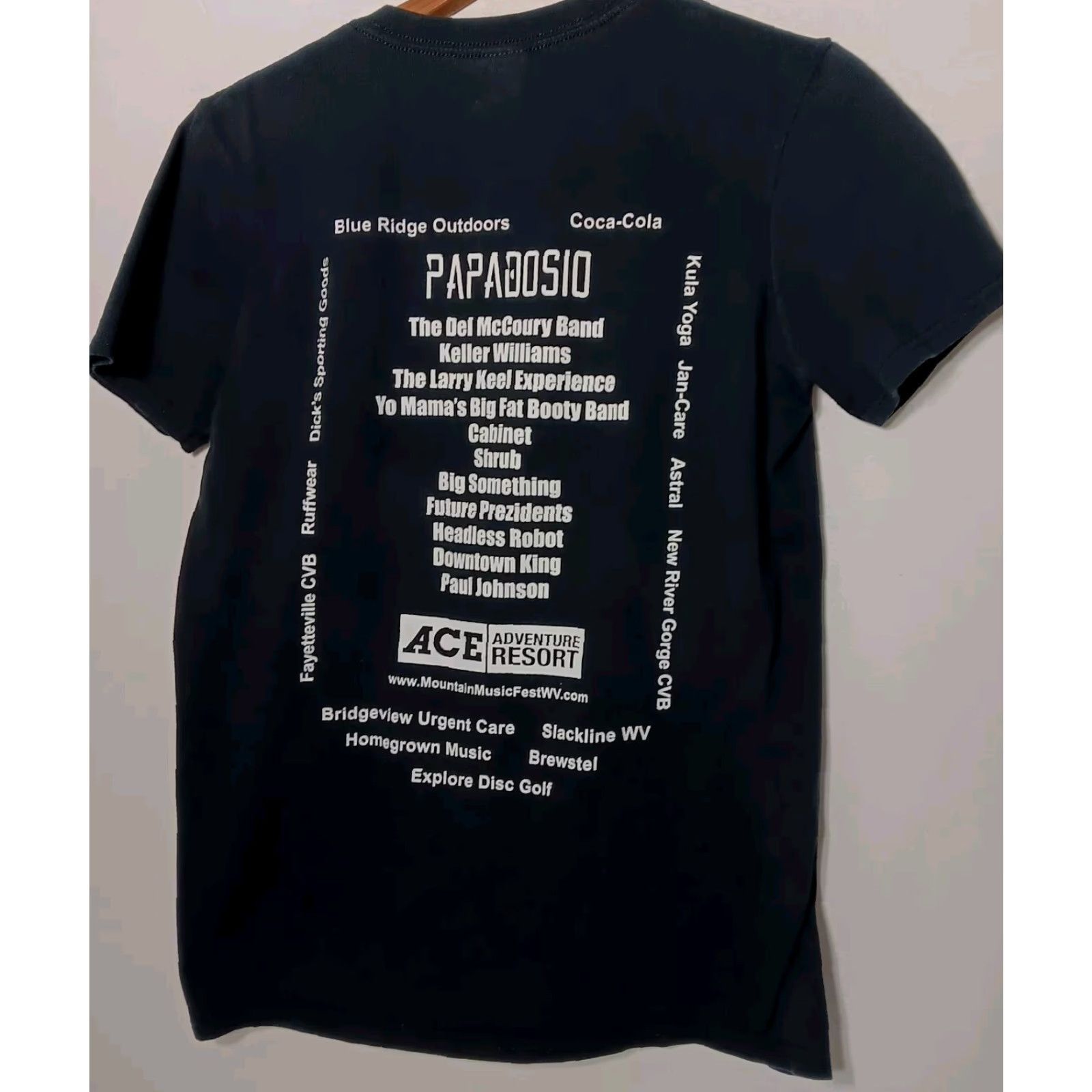 Gildan VINTAGE Mountain Music Festival Shirt S Jam Bands Papadosio Del McCoury West Virginia WV Black Gildan Softstyle Jam Bands Concert 90s Mens Size US S / EU 44-46 / 1 - 3 Thumbnail