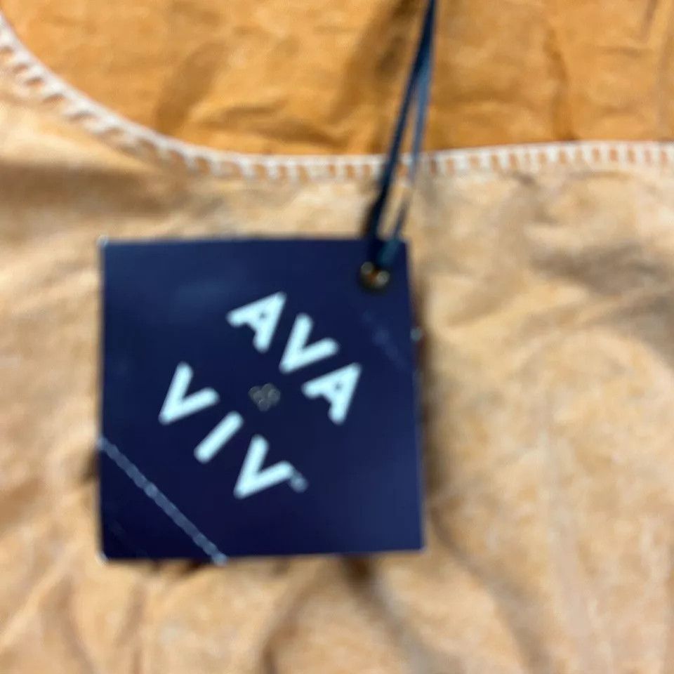 Other Ava & Viv Dress Womens 1X Beige A-Line Short Party NWT Size ONE SIZE - 3 Thumbnail